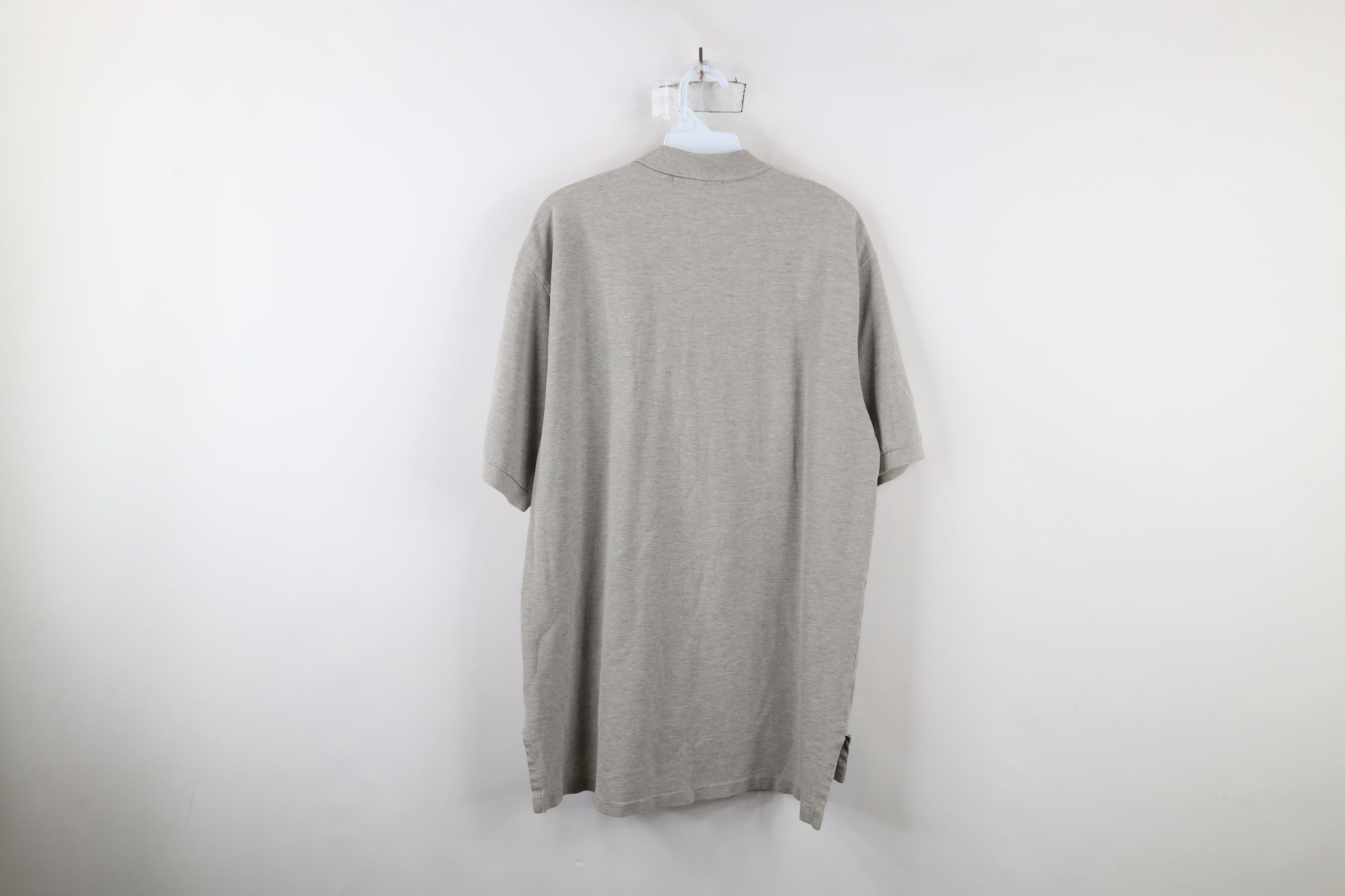 Ralph Lauren × Vintage Vintage 90s Ralph Lauren Pique Cotton Polo Shirt Gray Size US L / EU 52-54 / 3 - 12 Thumbnail