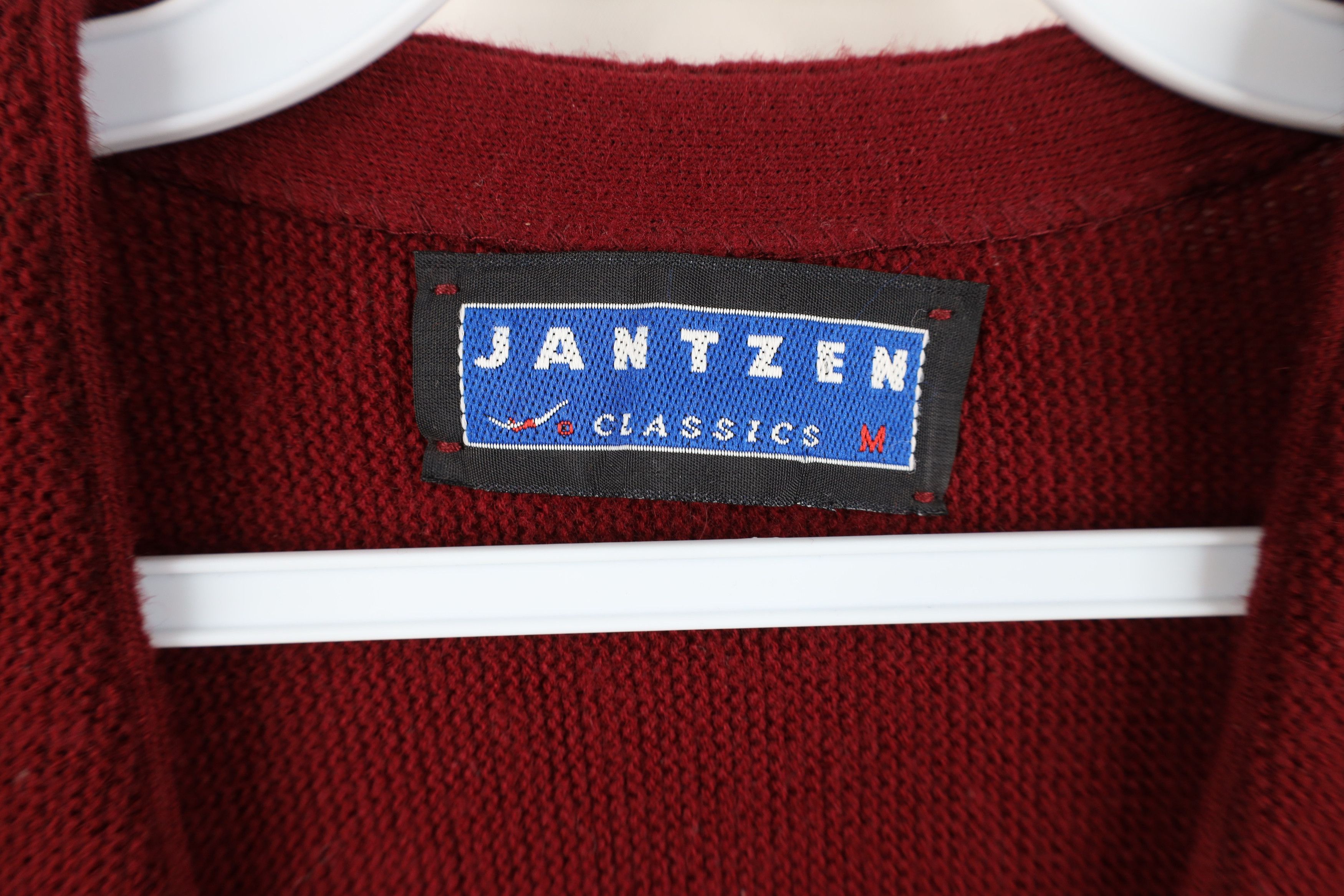 Vintage Vintage 90s Streetwear Blank Knit Cardigan Sweater Red USA Size US M / EU 48-50 / 2 - 8 Thumbnail