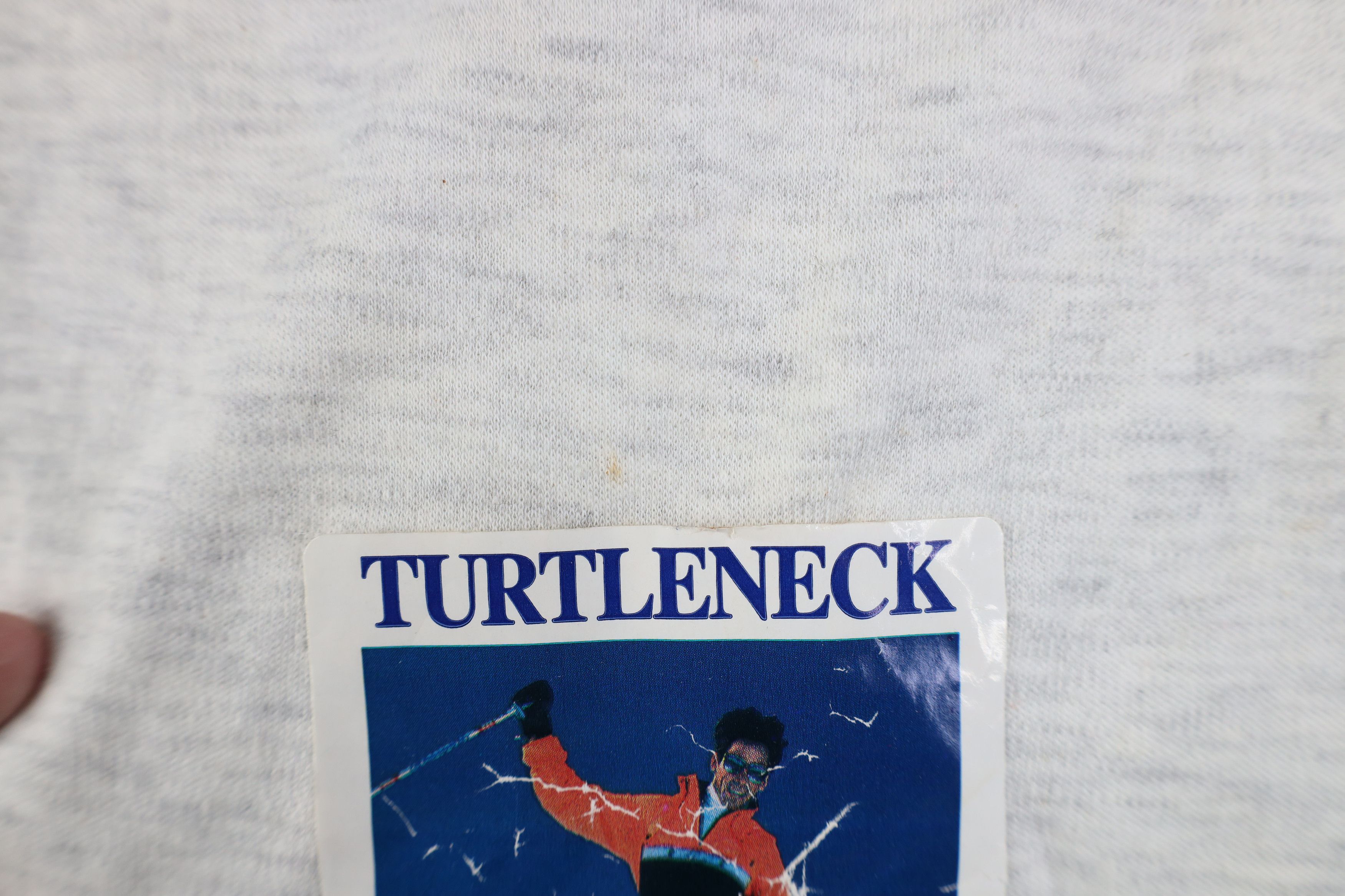 Vintage Deadstock Vintage 90s Streetwear Turtleneck T-Shirt Gray USA Size US M / EU 48-50 / 2 - 5 Thumbnail