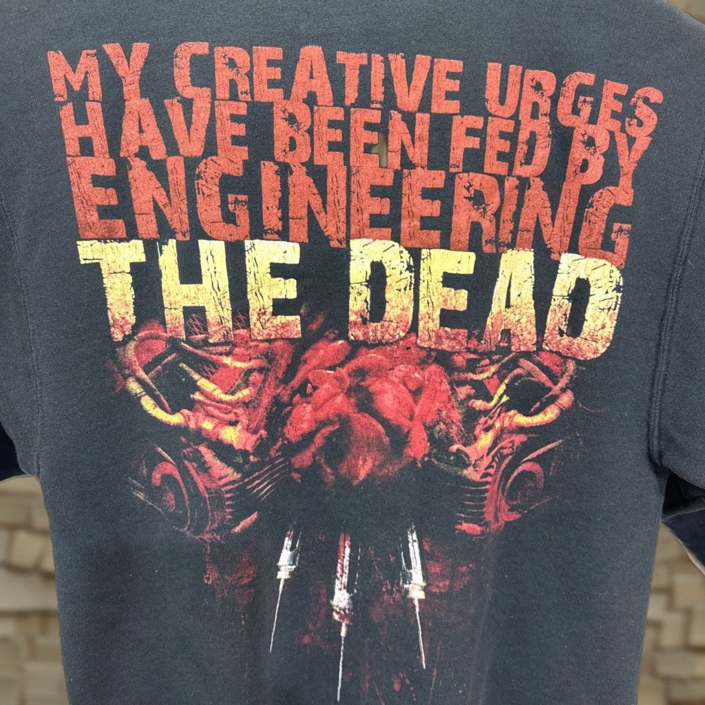 Jerzees VINTAGE JERZEES Death Metal Zip Up Hoodie Small Black Graphic Print Men's Y2K Size US S / EU 44-46 / 1 - 1 Thumbnail