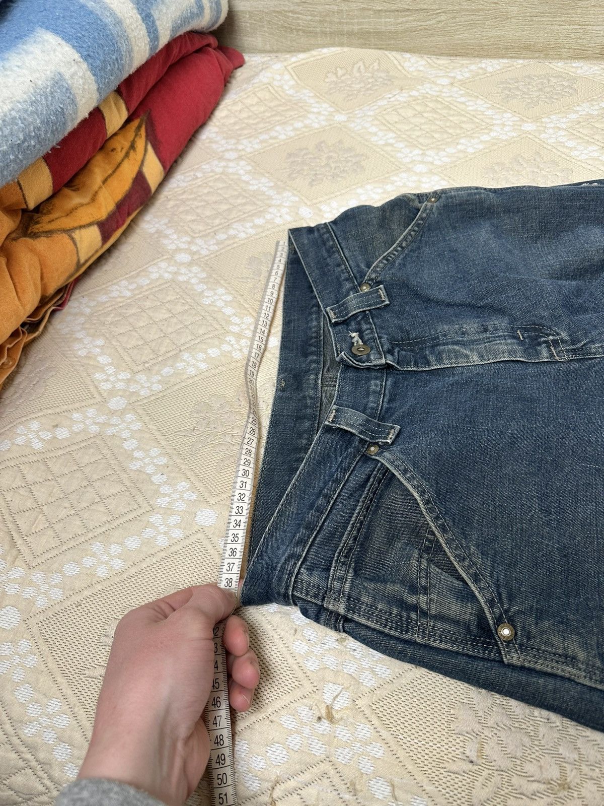 Japanese Brand 🔥VINTAGE DENIM CARPENTER DETROIT CHORE JEANS LEE DUNGAREES Size US 32 / EU 48 - 12 Thumbnail