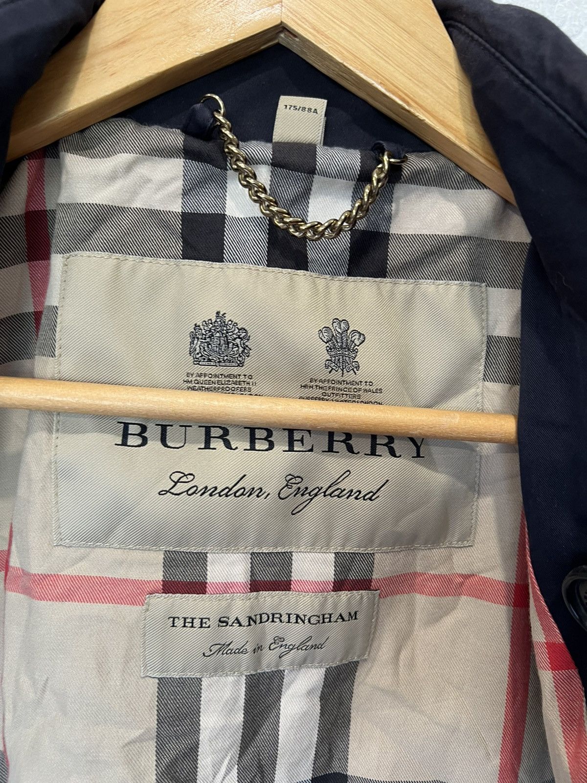 Burberry Burberry Trench Coat Blue Sandringham Mens Jacket Size US S / EU 44-46 / 1 - 4 Thumbnail