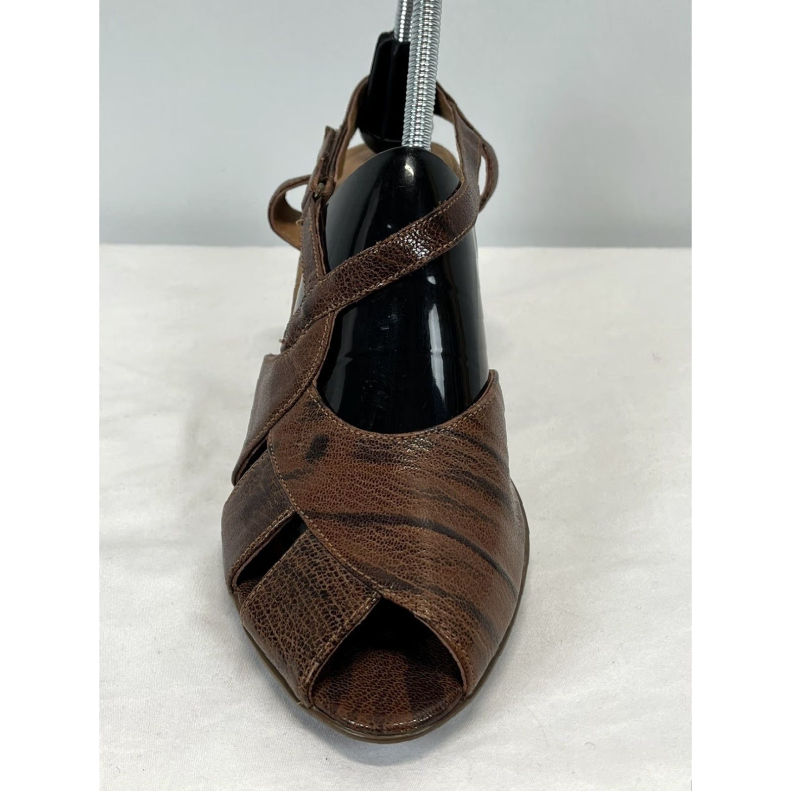 Clarks Clarks Eliza Brown Leather Strappy Slingback Sandals Women Size 10 Adjustable Size US 10 / IT 40 - 3 Thumbnail