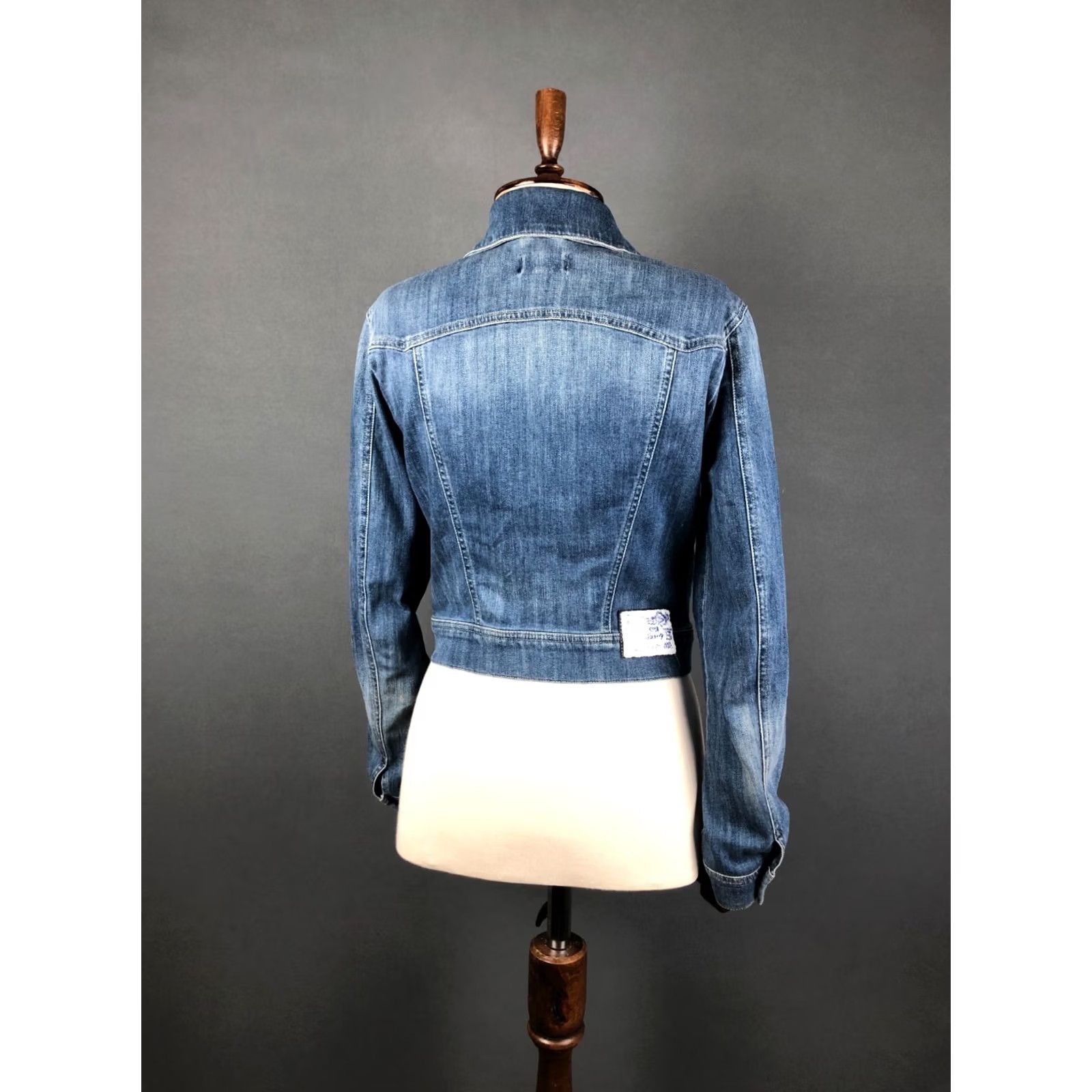 Diesel Diesel Jacket Blue Denim Women's M Casual Long Sleeve Button Front Patch Logo Size M / US 6-8 / IT 42-44 - 3 Thumbnail