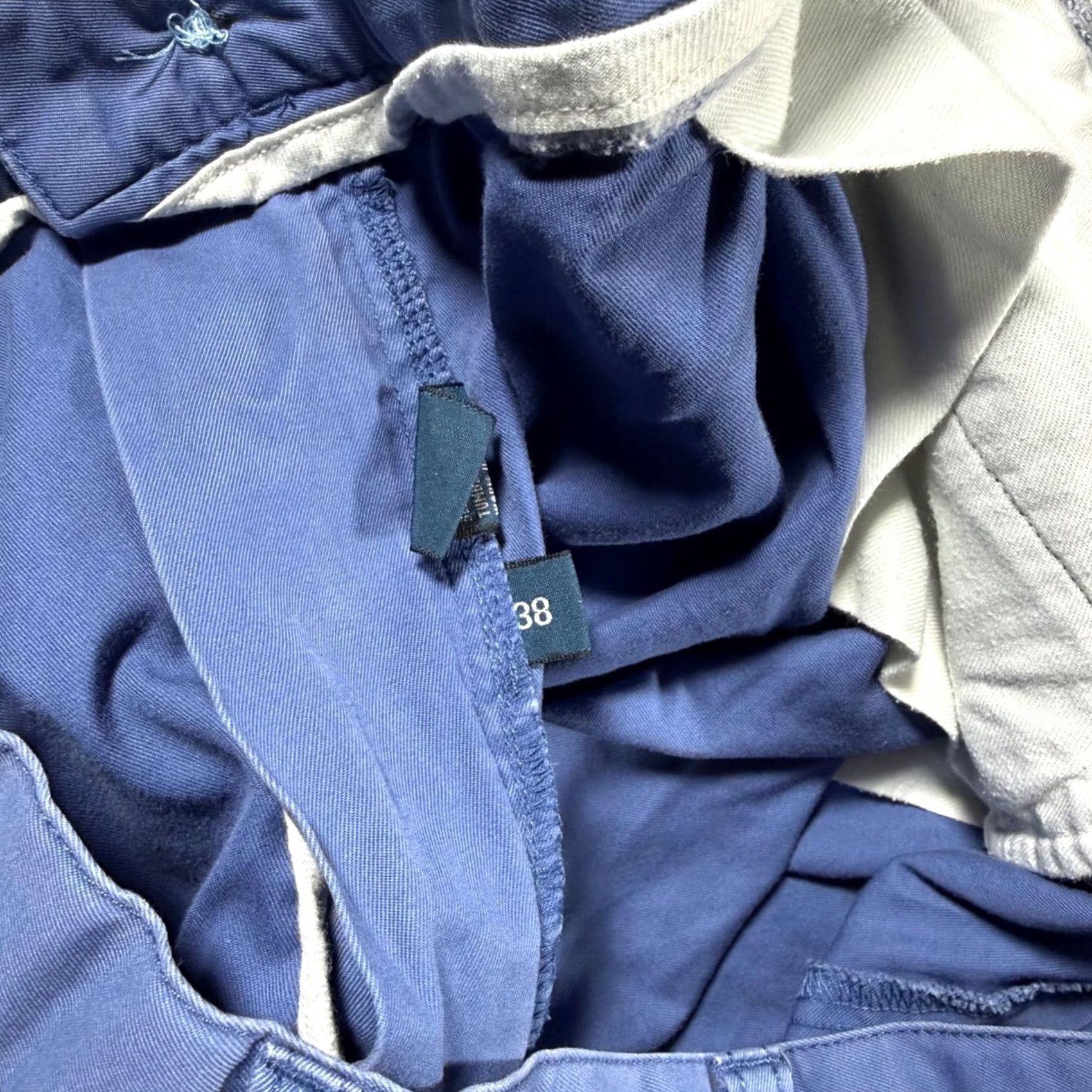 Polo Ralph Lauren VINTAGE Polo Ralph Lauren Mens Shorts 38 Blue Double Pleated Chino Size US M / EU 48-50 / 2 - 4 Thumbnail
