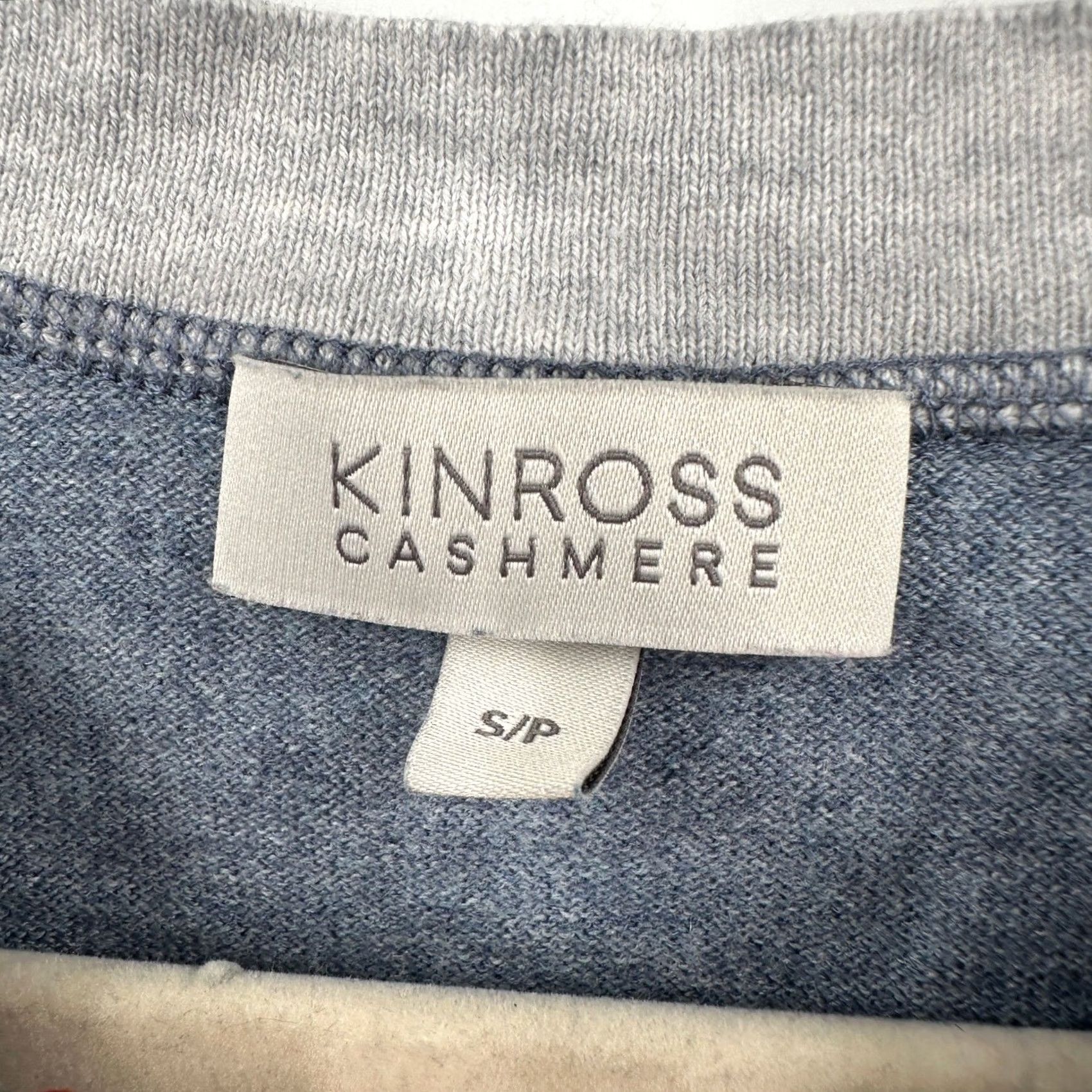 Vintage Kinross Cashmere Womens Pullover Sweatshirt Blue Grey Heathered Raglan Long Sleeve Size S / US 4 / IT 40 - 4 Thumbnail