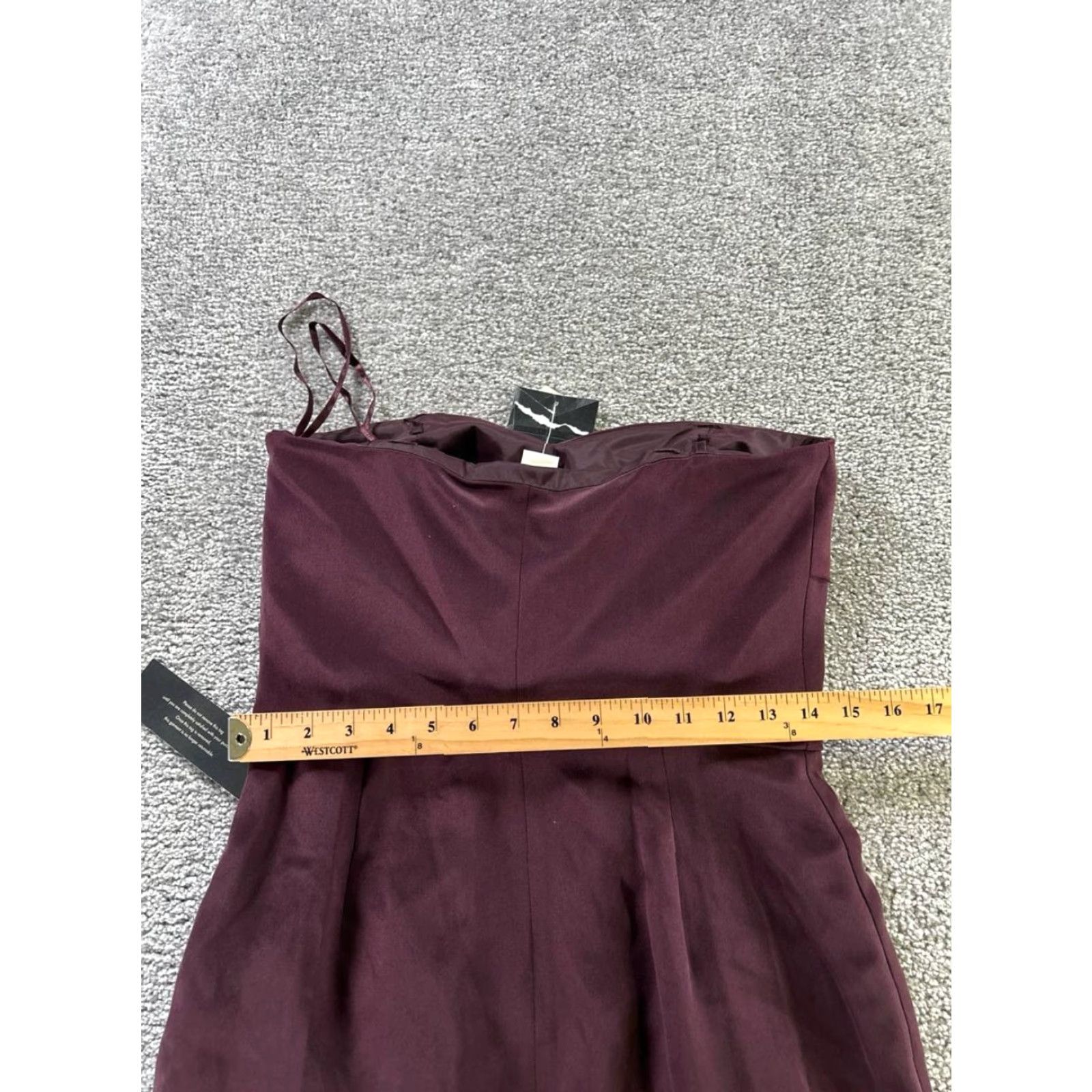 Vintage VINTAGE Ann Taylor Dress Womens 4 Burgundy Blouson New Size S / US 4 / IT 40 - 7 Thumbnail