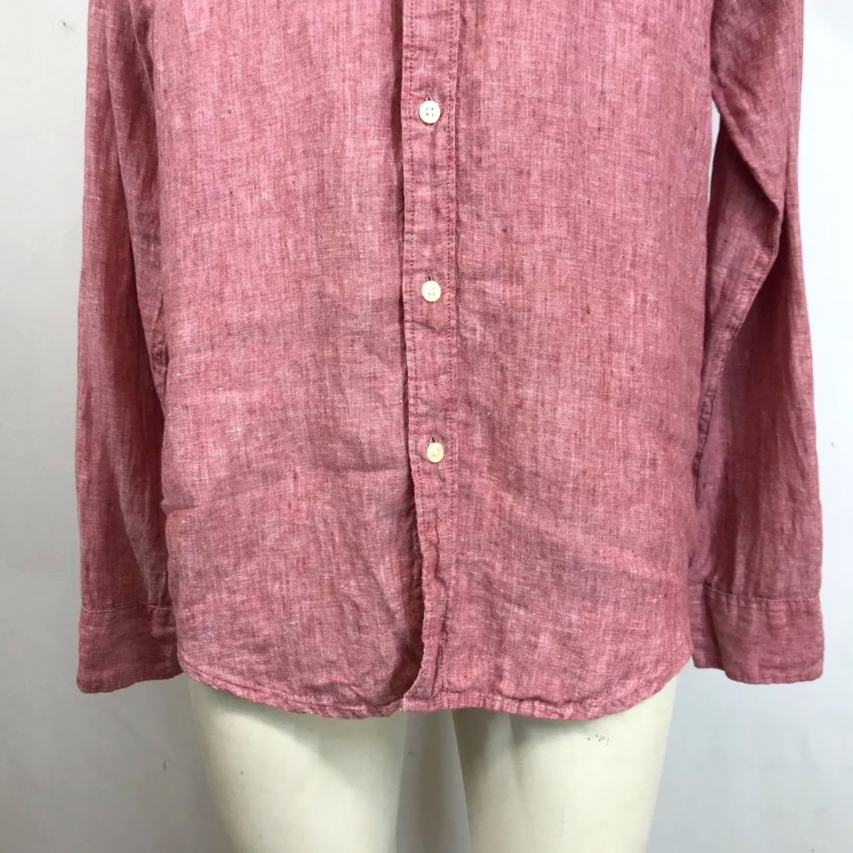 J.Crew J.CREW Mens M Pink Long Sleeve Button-Up Shirt with Pocket Size US M / EU 48-50 / 2 - 3 Thumbnail