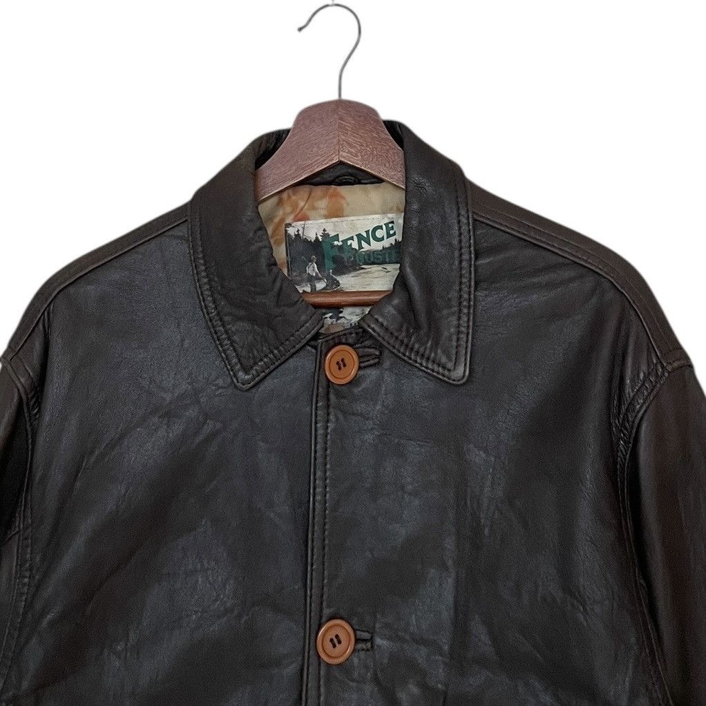 Vintage Vintage Japanese Brand Fence Buster Leather Jacket 1990s Size US M / EU 48-50 / 2 - 7 Thumbnail