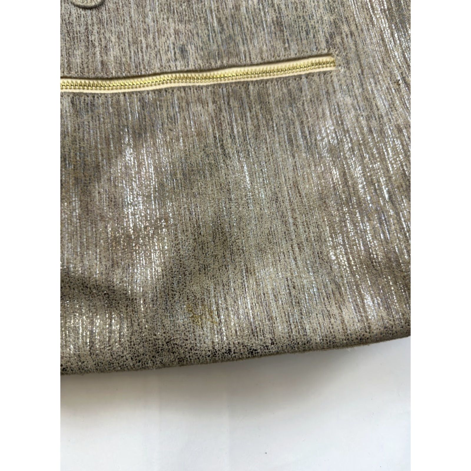 Vintage S Suede Crossbody Purse Medium Tan Gold Metallic Women Crossbody Medium Tan Suede Pink Exterior Gold Metallic Size ONE SIZE - 6 Thumbnail