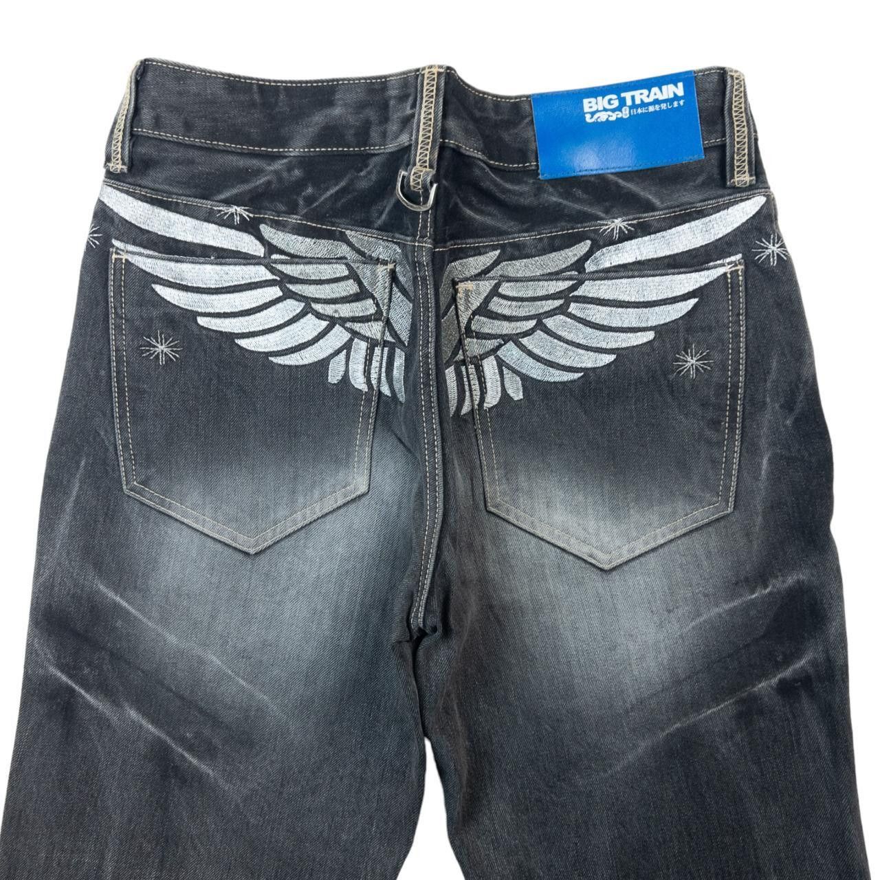 Vintage Big Train Japanese Biker Denim Jeans Size W29