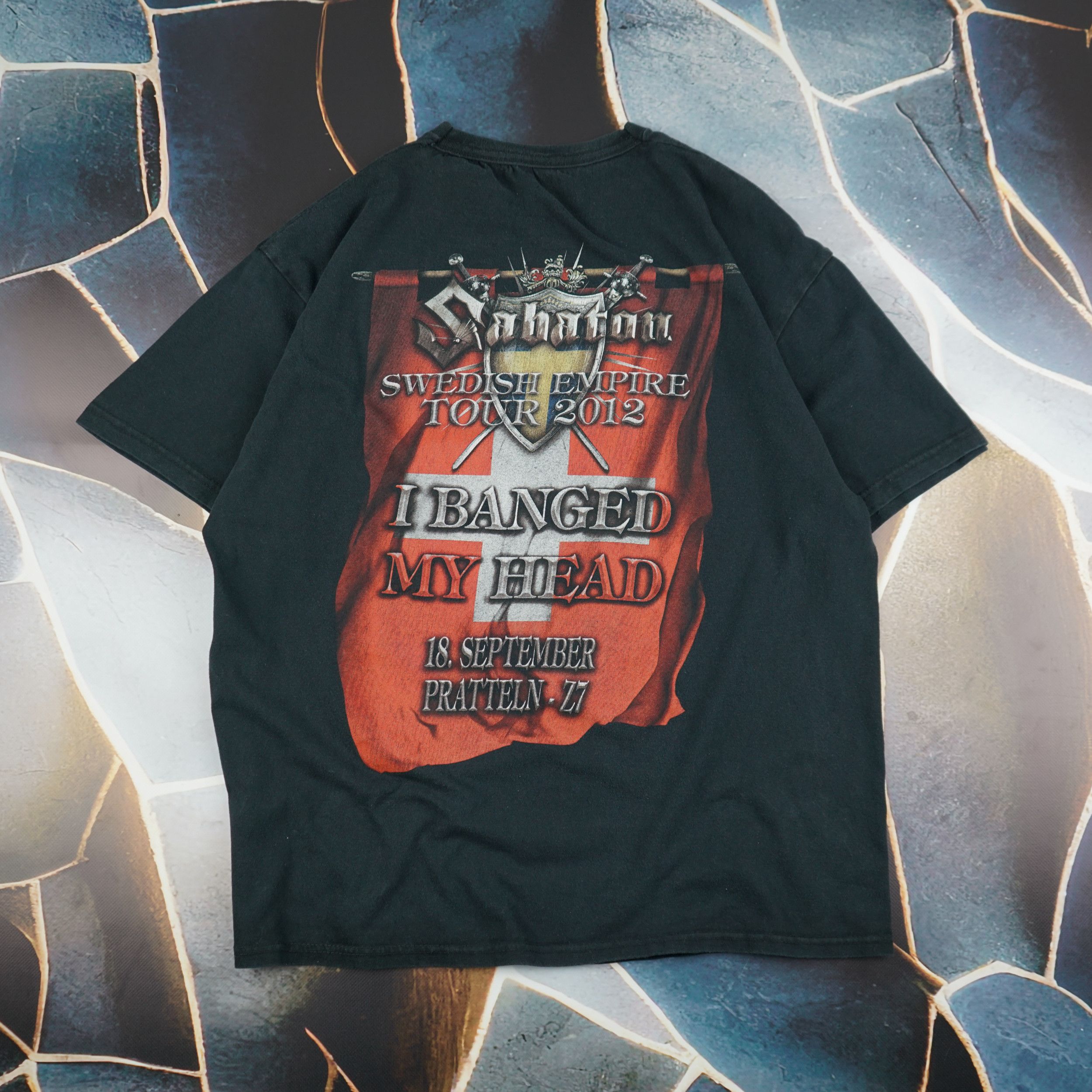 Band Tees × Vintage Vintage 2012 Sabaton Tour T-Shirt Size US L / EU 52-54 / 3 - 7 Thumbnail