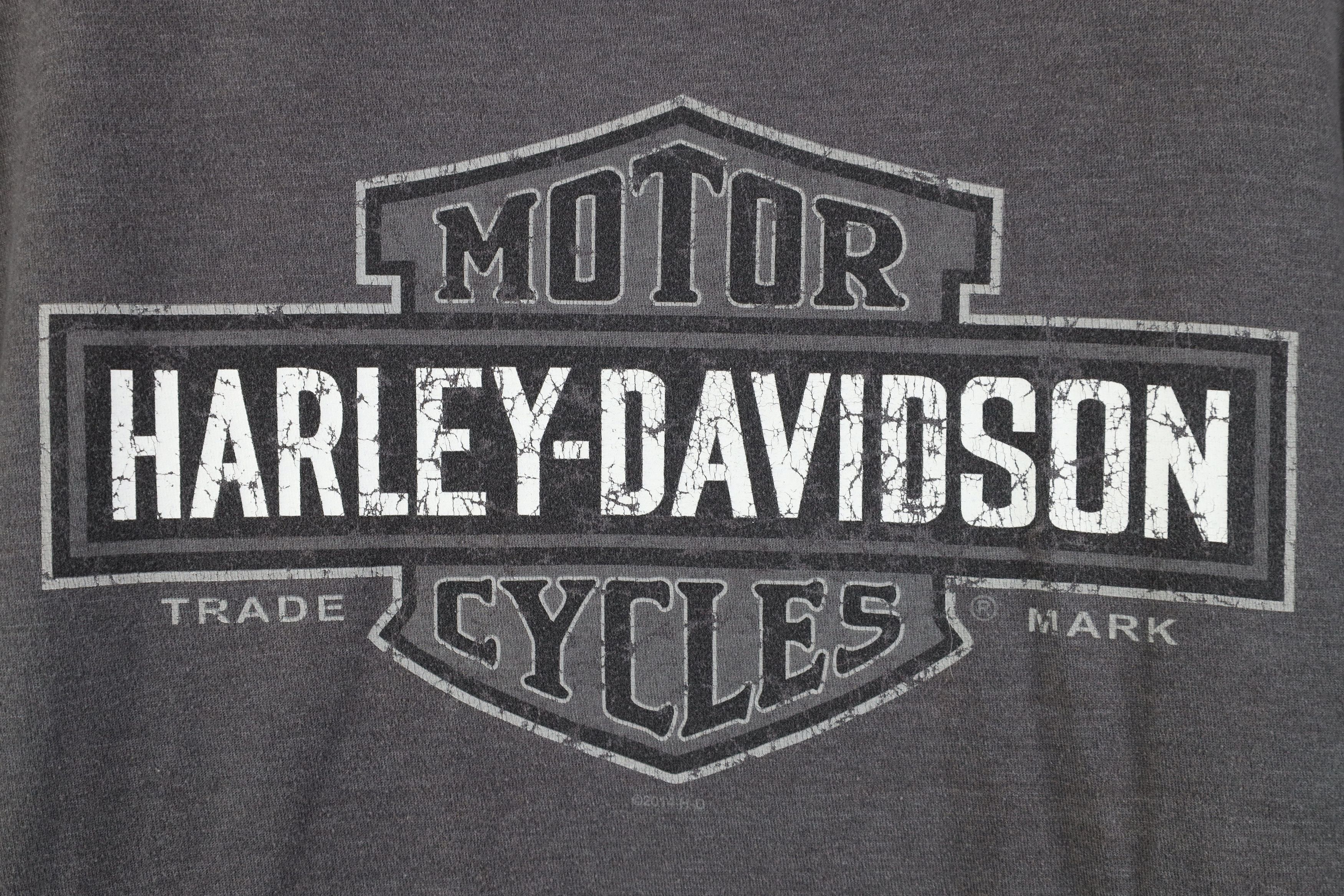 Harley Davidson Vintage Y2K Harley Davidson Spell Out Big Logo T-Shirt Gray Size US M / EU 48-50 / 2 - 4 Thumbnail