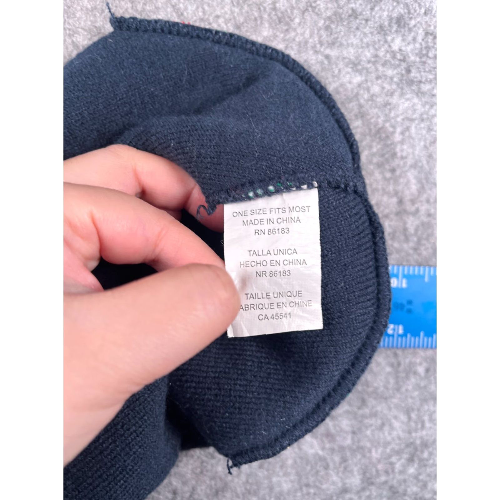 Vintage VINTAGE Capelli New York Beanie Toque Adult One Size Blue Fair Isle Knit Acrylic Winter Casual Outdoor Ski Mens Size ONE SIZE - 7 Thumbnail