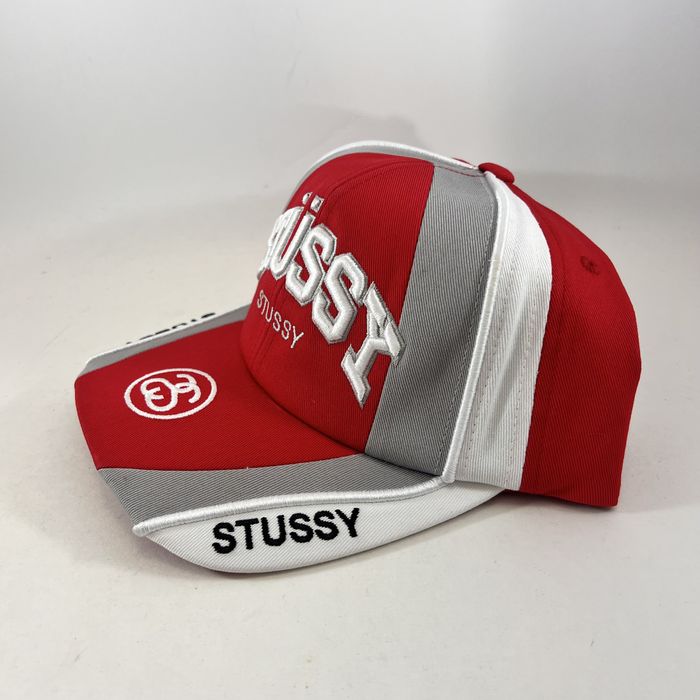 Stussy Stussy Low Pro Souvenir Strapback Hat Red Adjustable Rare