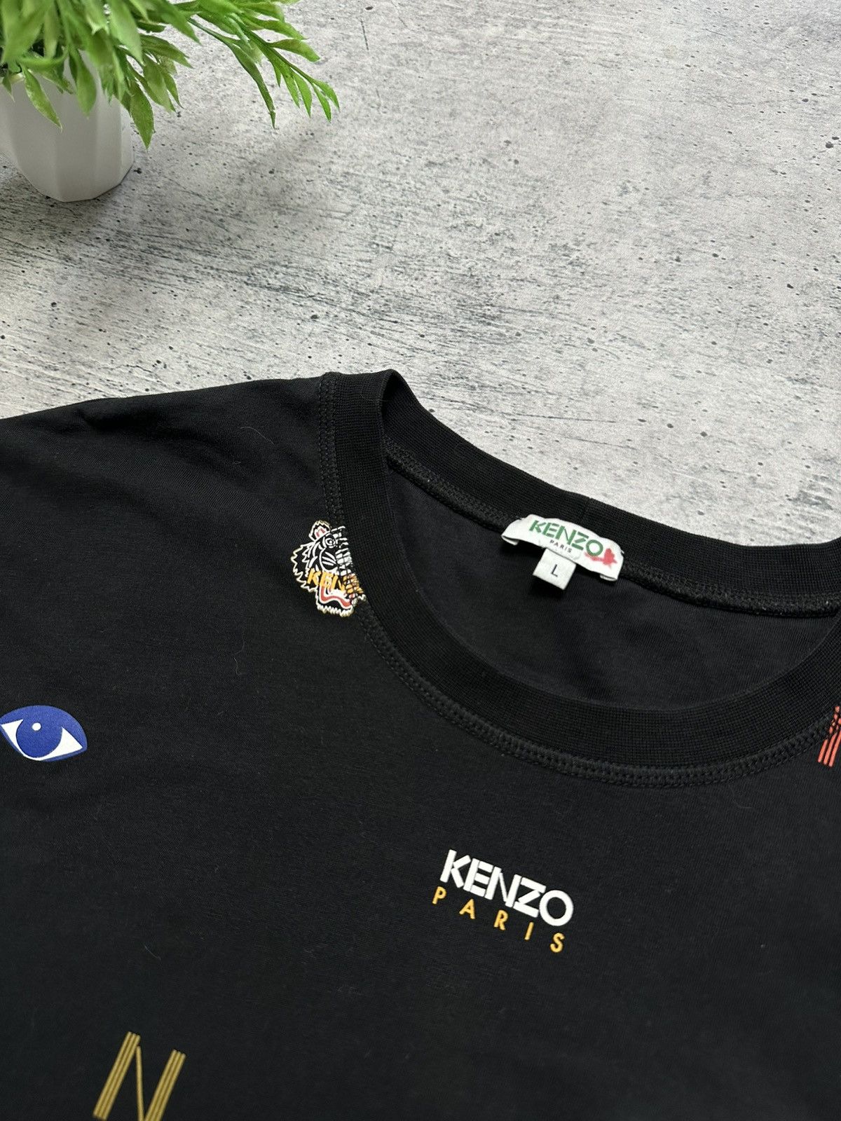 Kenzo Kenzo Printed Multi-Icon Logo Tee T-Shirt Size US L / EU 52-54 / 3 - 4 Thumbnail