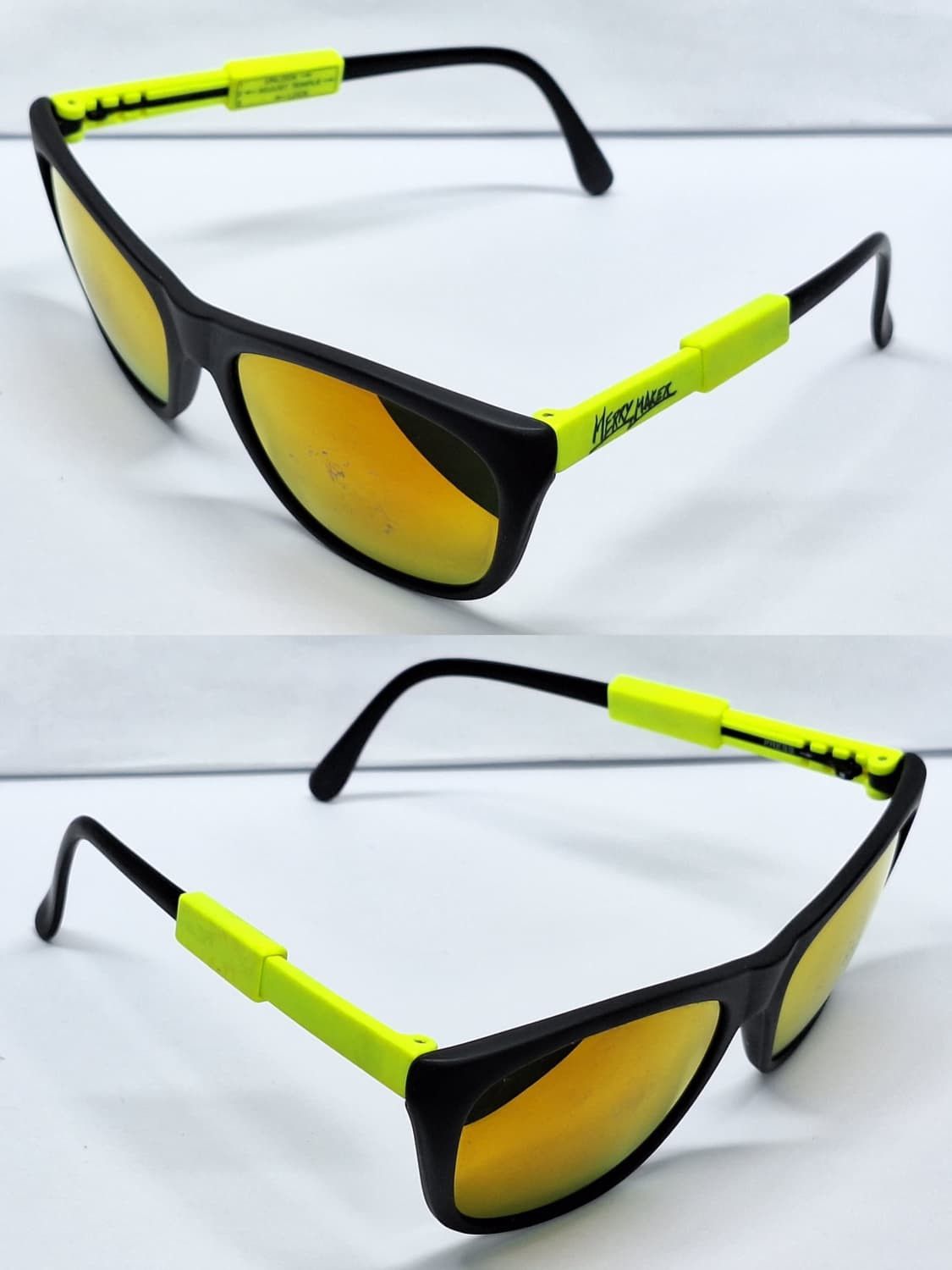 Other 2000s MERRY MAKER Adjustable Temple Neon Mirror Sunglasses Size ONE SIZE - 7 Thumbnail