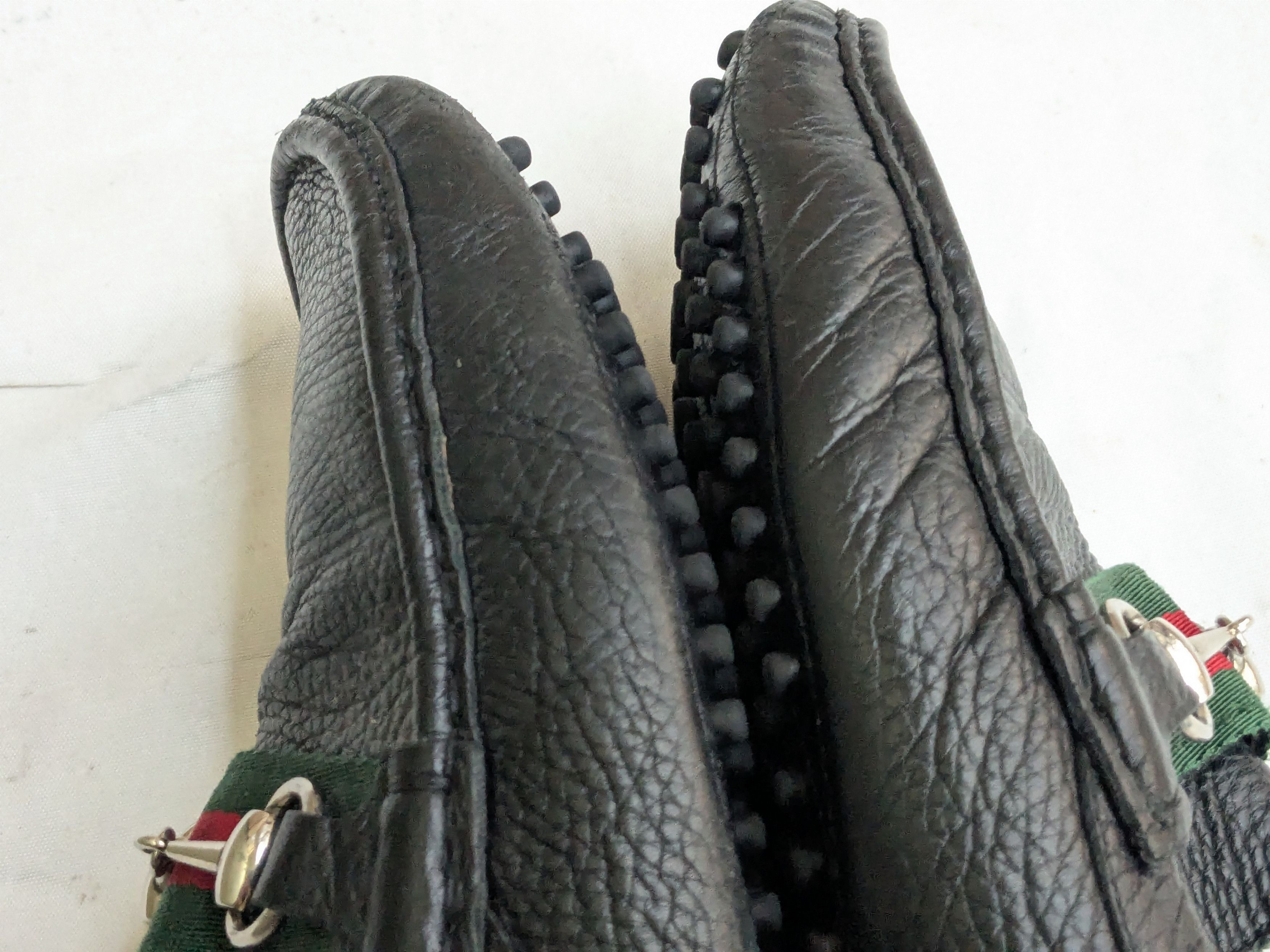 Gucci Gucci Horsebit Driving Loafers Black Leather 9 Slip On Size US 9 / EU 42 - 6 Thumbnail