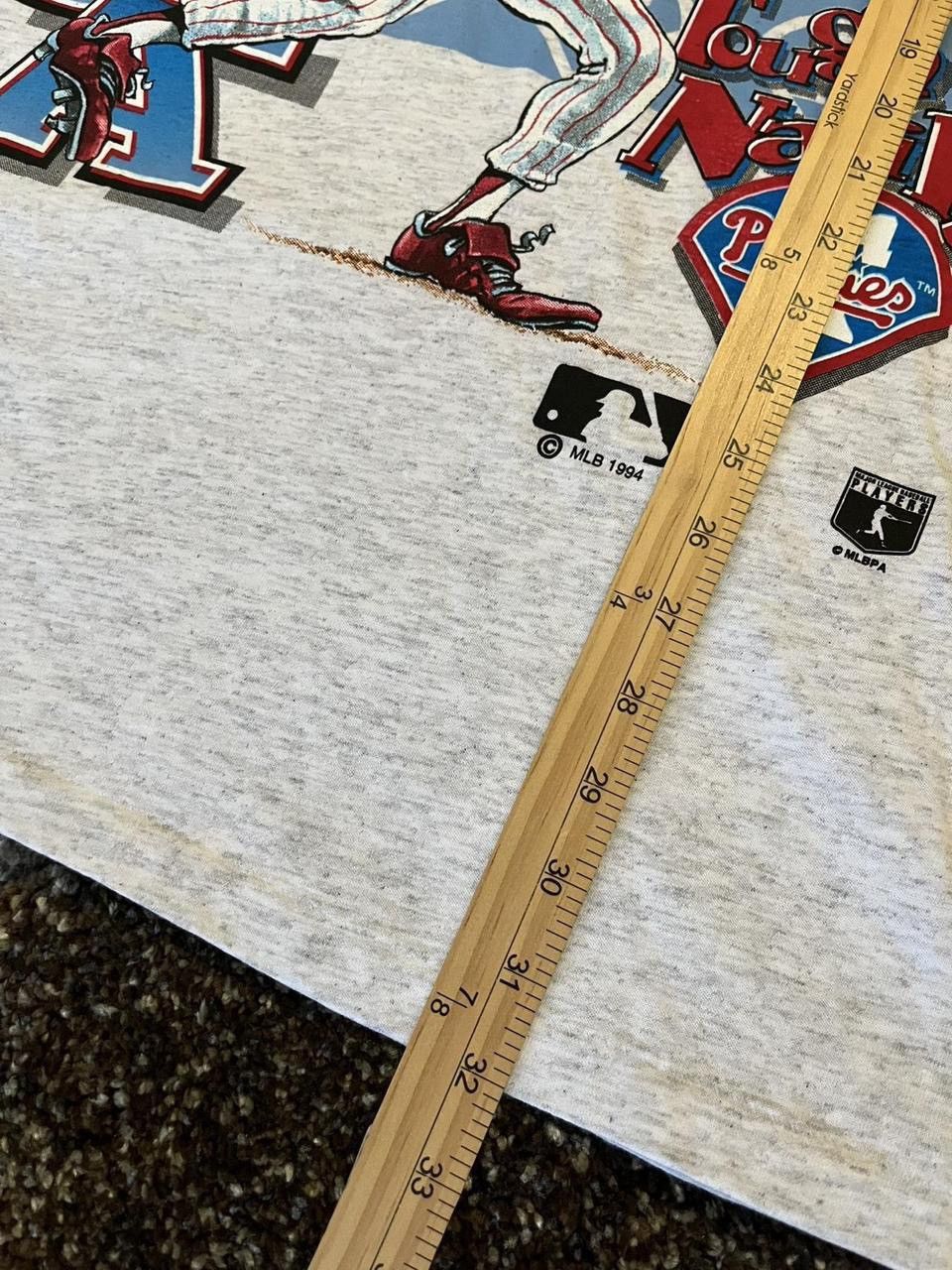 Other Rare Vintage 1994 Philadelphia Phillies Lenny Dykstra Tee Size US L / EU 52-54 / 3 - 3 Thumbnail