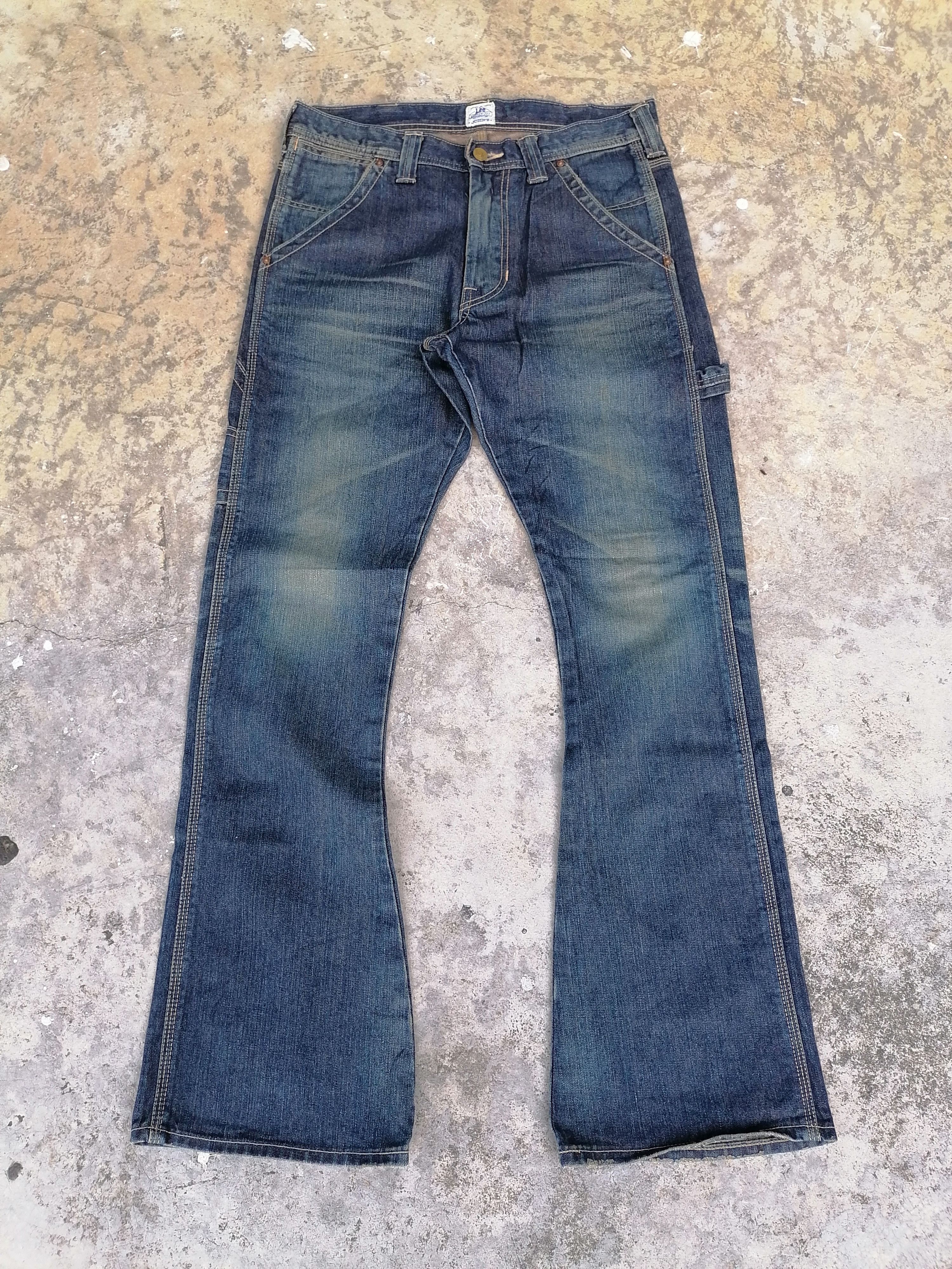 Vintage Flare Jeans Lee John's Claw Mark Carpenter Denim Pants Size US 32 / EU 48 - 1 Thumbnail
