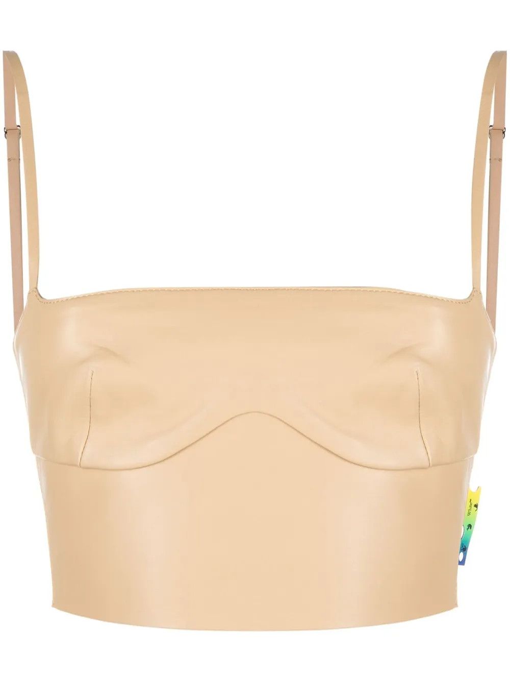 Off-White o1y1225 Crop Top in Beige Size XS / US 0-2 / IT 36-38 - 1 Thumbnail