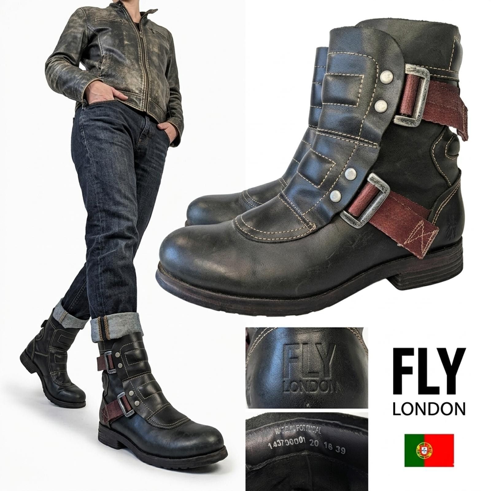 Fly London Fly London Seli700fly Engineer Women Ankle Boots Portugal 8 Size US 8 / IT 38 - 1 Thumbnail