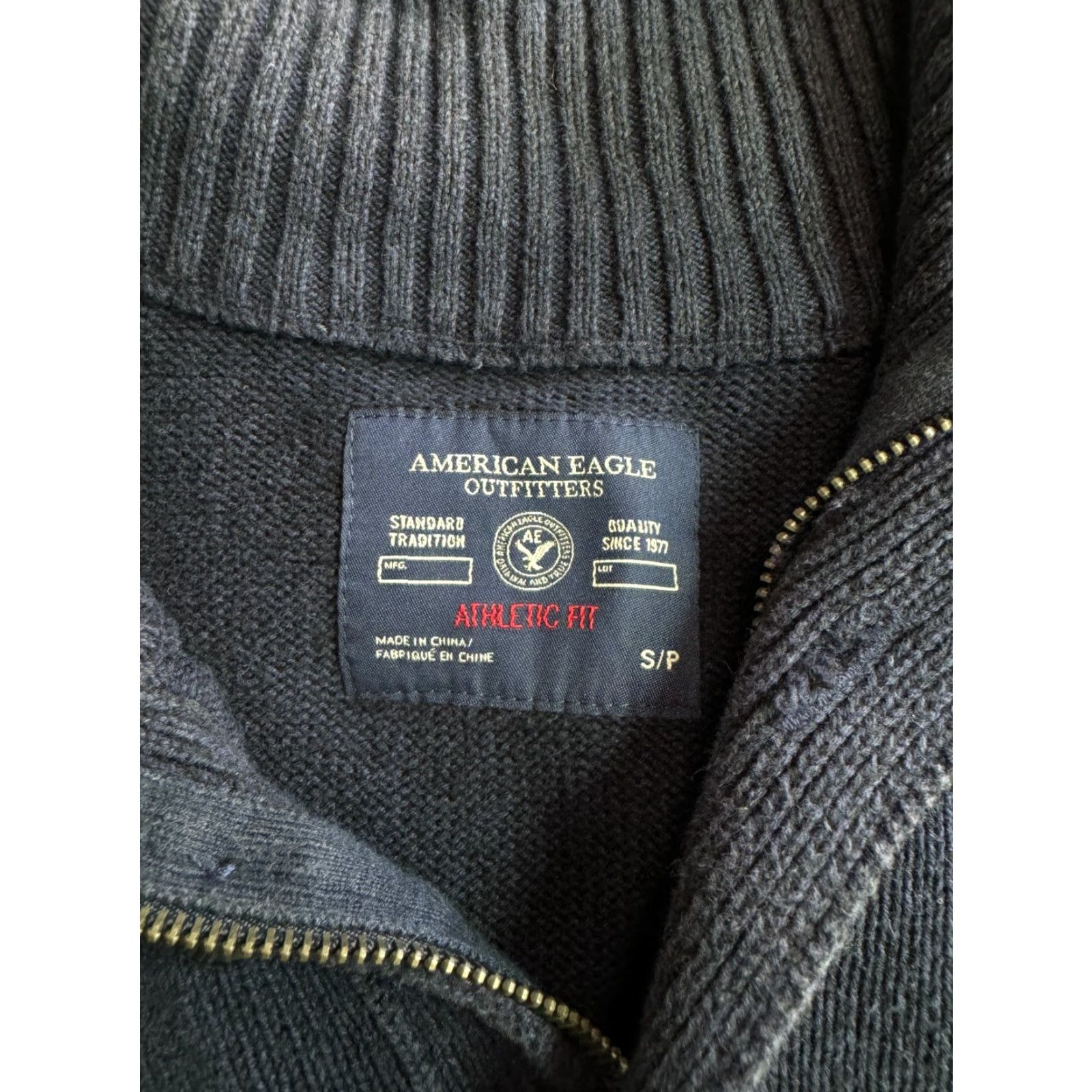 American Eagle Outfitters American Eagle Outfitters Sweater Mens Size S Navy Blue 100% Cotton Pullover Size US S / EU 44-46 / 1 - 3 Thumbnail