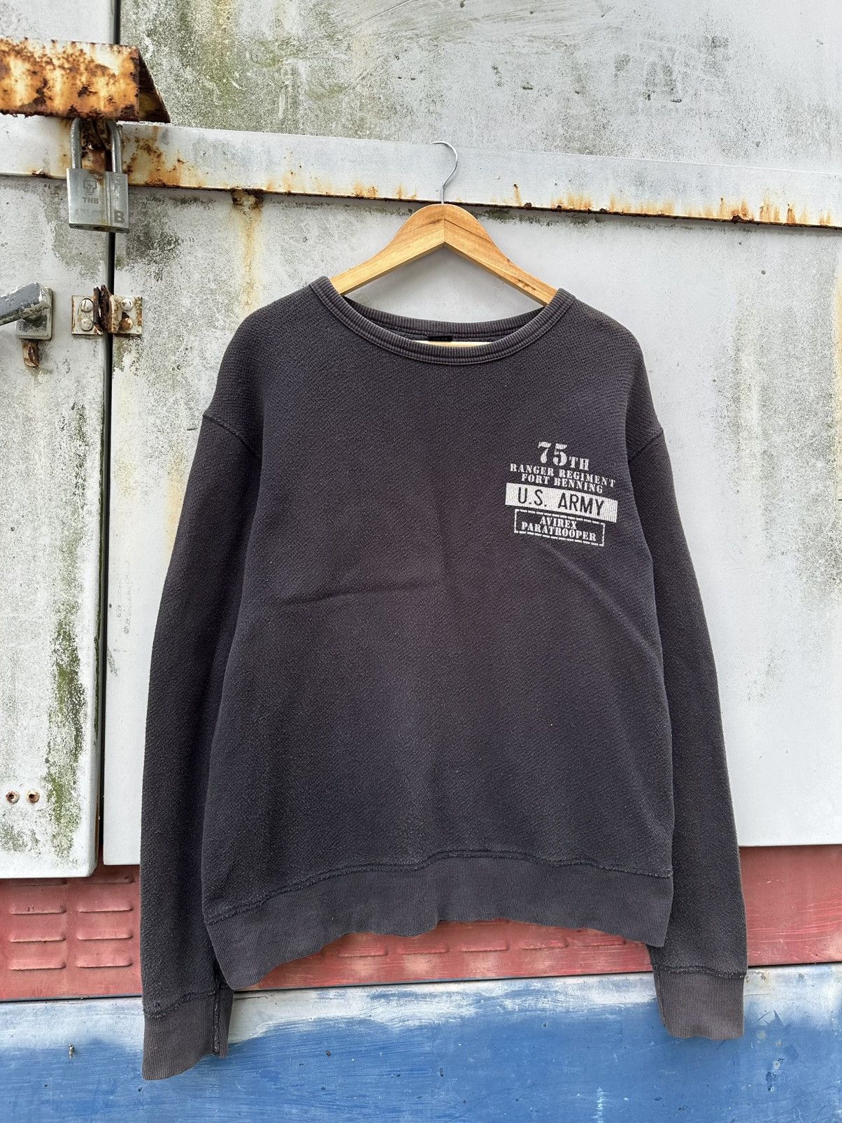 Avirex 🪖Vintage Faded Avirex Paratrooper Sweater Size US L / EU 52-54 / 3 - 6 Thumbnail