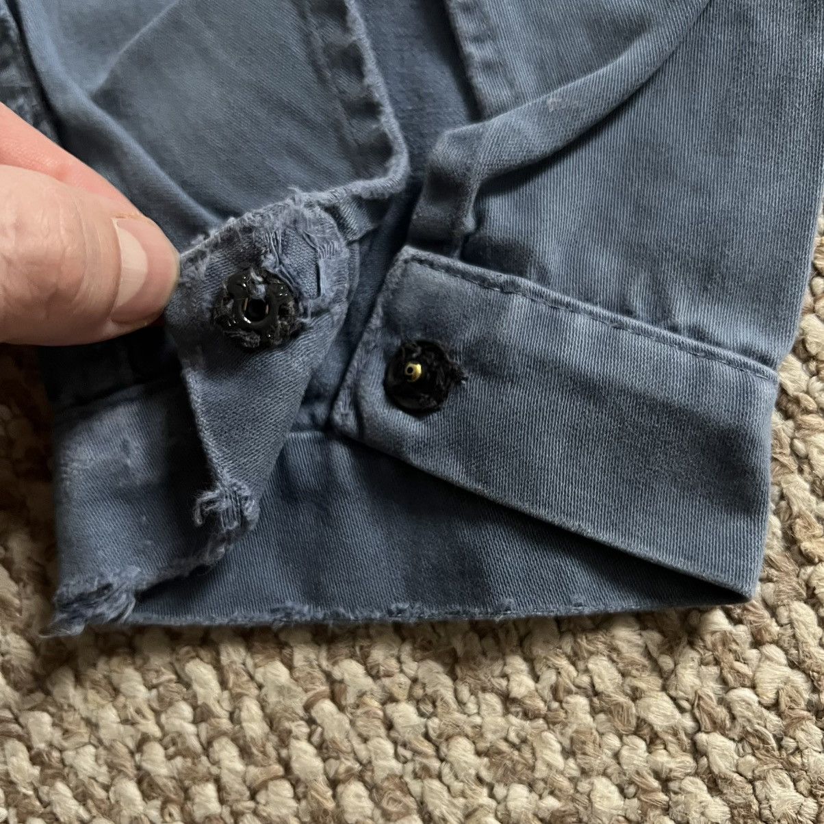 Le Laboureur Lutteurs vintage distressed works overshirt french jacket Size US M / EU 48-50 / 2 - 15 Thumbnail
