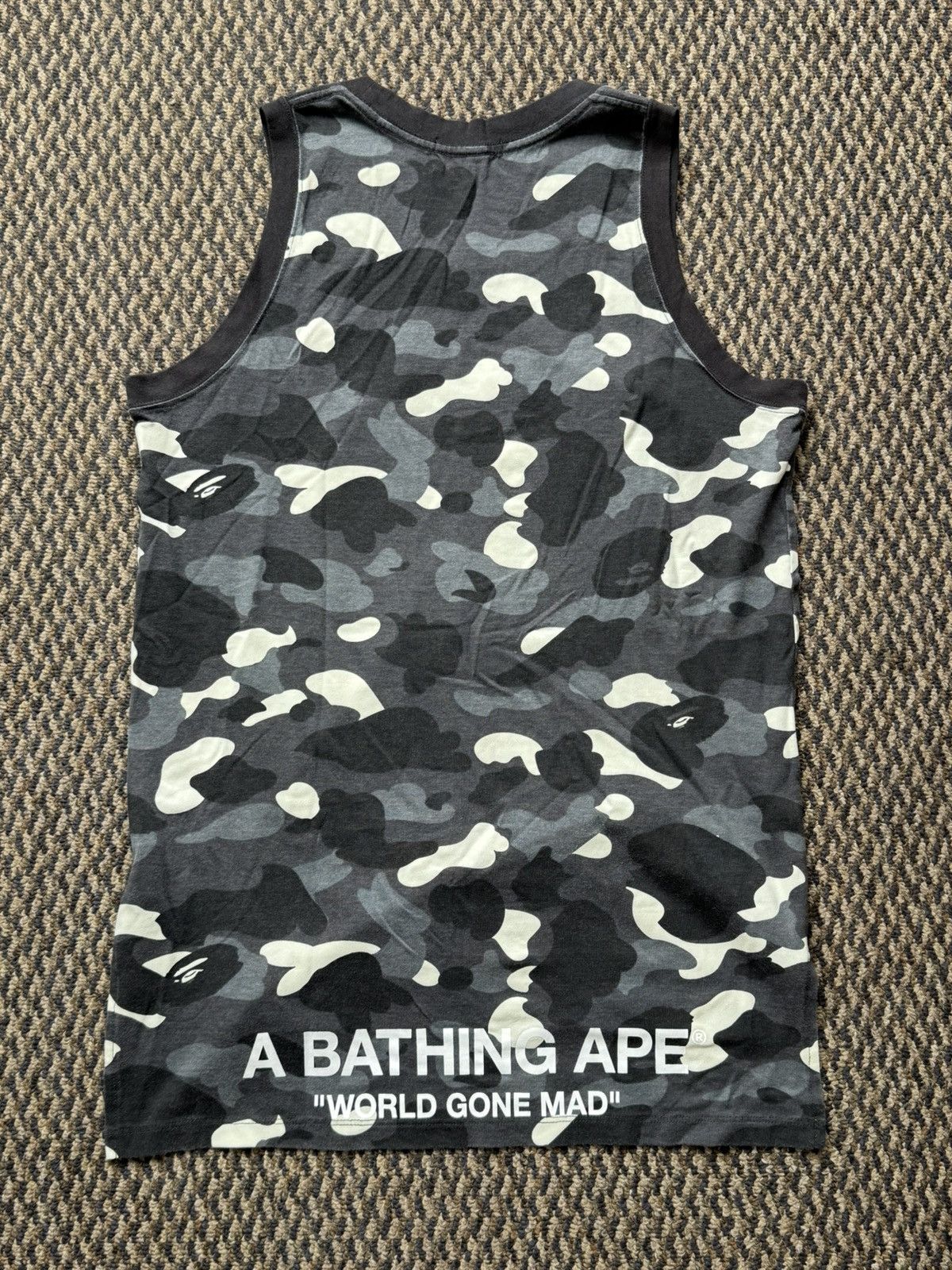 Bape A Bathing Ape Black Camo Tank Top Size US M / EU 48-50 / 2 - 3 Thumbnail
