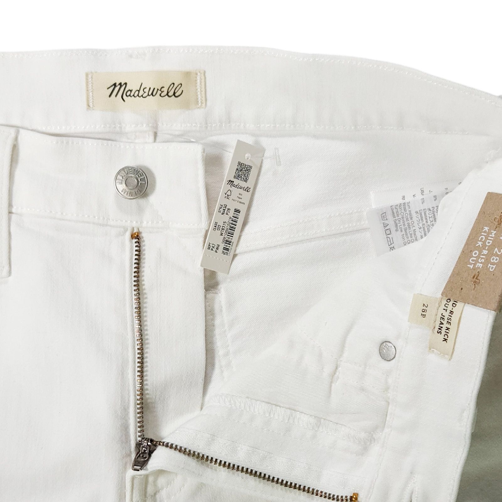 Madewell NWT Madewell Petite Kick Out Crop Ankle Jeans Sz. 28Px26 Size 28" / US 6 / IT 42 - 7 Thumbnail