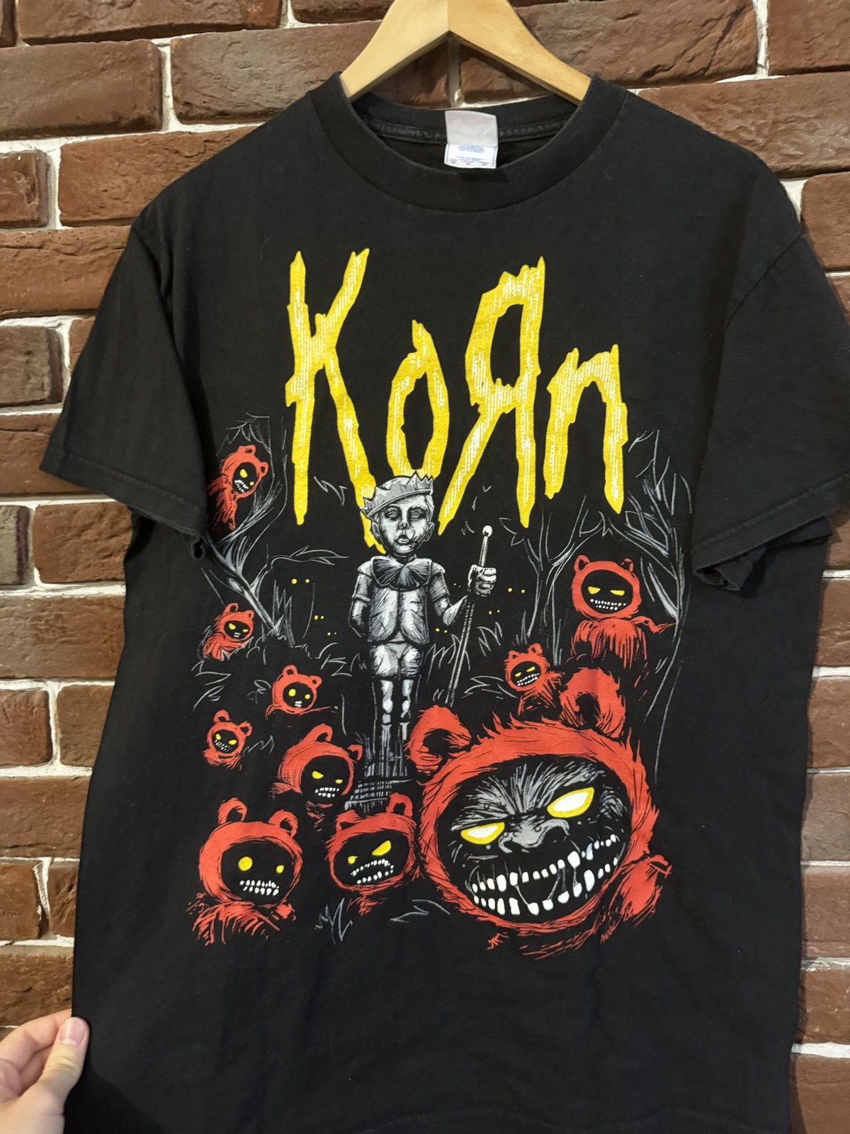Band Tees 00s Korn Vintage Nu Metal Rock Band Tshirt Rare Grail M BlAc Size US M / EU 48-50 / 2 - 2 Thumbnail