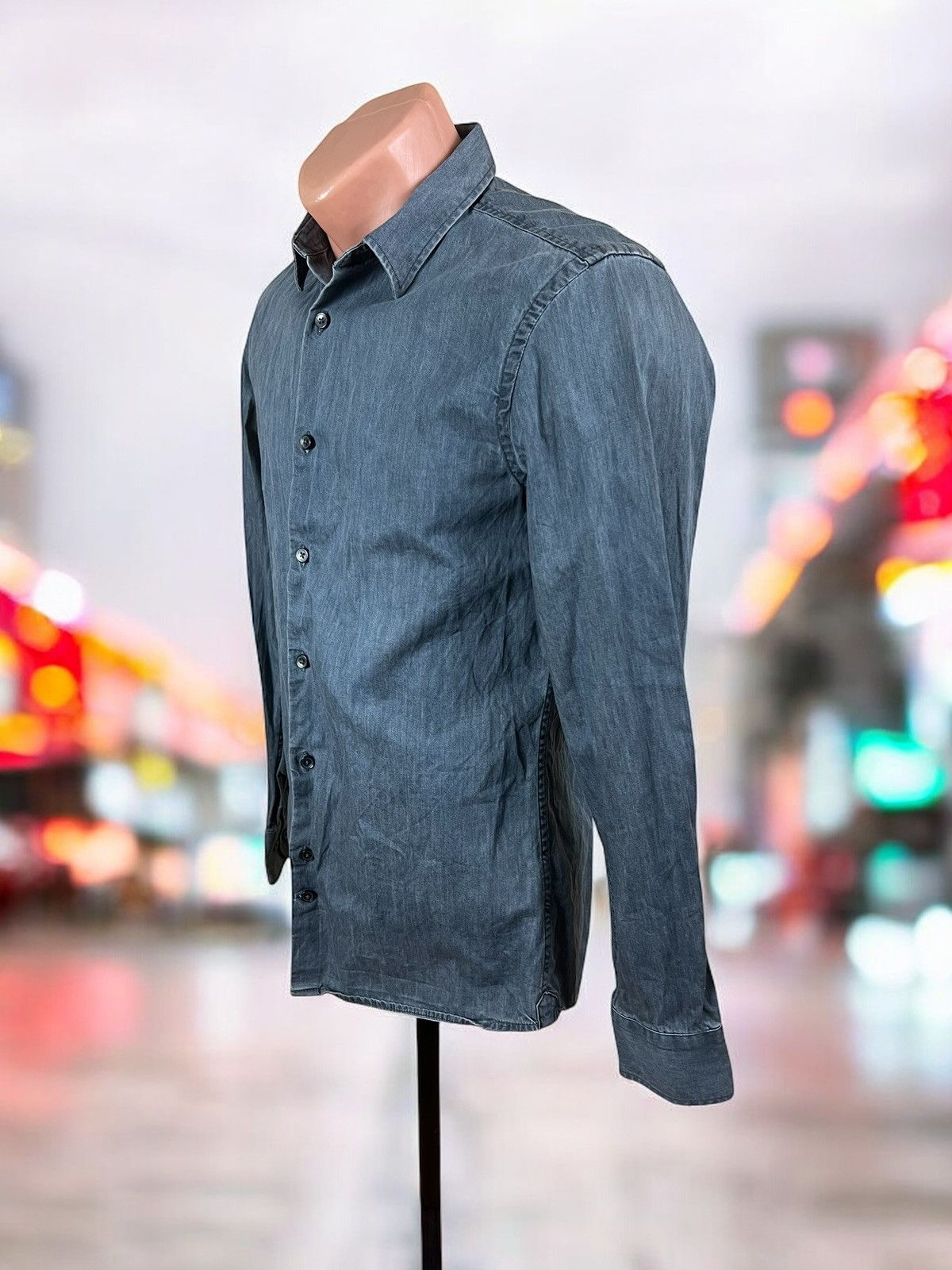 J.Lindeberg J.Lindeberg grey cotton slim fit shirt size S Size US S / EU 44-46 / 1 - 4 Thumbnail
