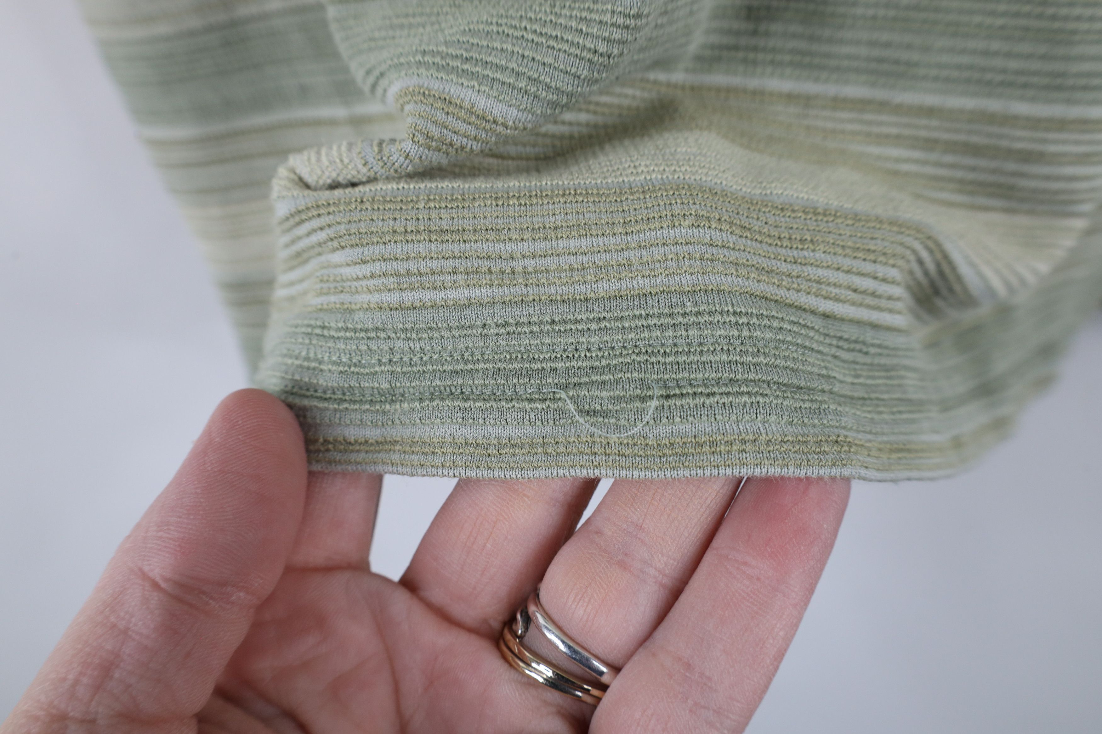 Tommy Bahama × Vintage Vintage Tommy Bahama Looped Collar Silk Blend Striped Polo Size US L / EU 52-54 / 3 - 4 Thumbnail