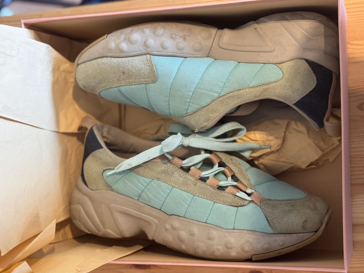 Acne Studios Acne Studios Mint Green Sofiane Chunky Sneakers Size US 10 / EU 43 - 6 Thumbnail