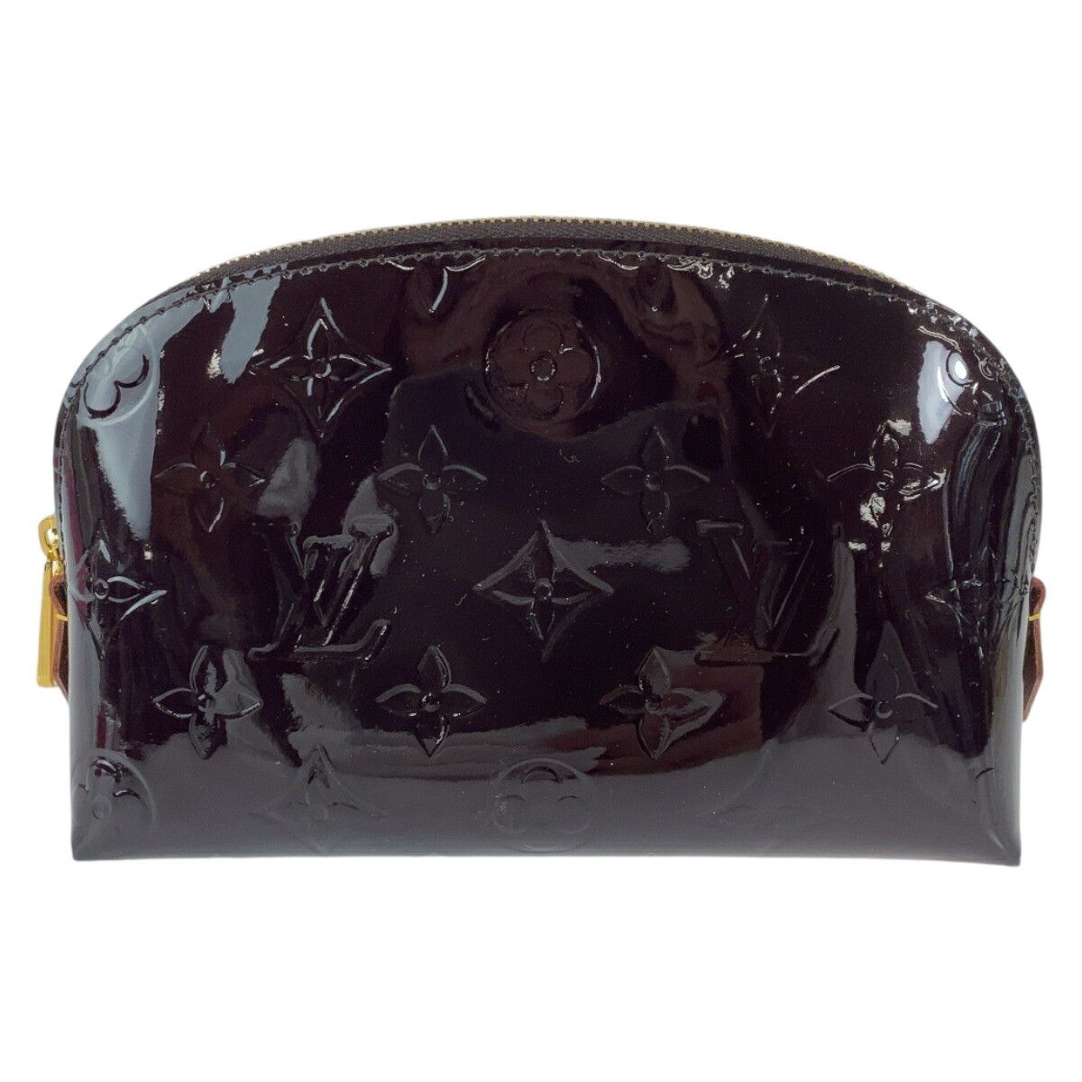 Louis Vuitton Louis Vuitton Louis Vuitton Monogram Vernis Amarante Cosmetic Pouch Leather Vanity Bag M91495 in Very Good Condition Size ONE SIZE - 1 Thumbnail