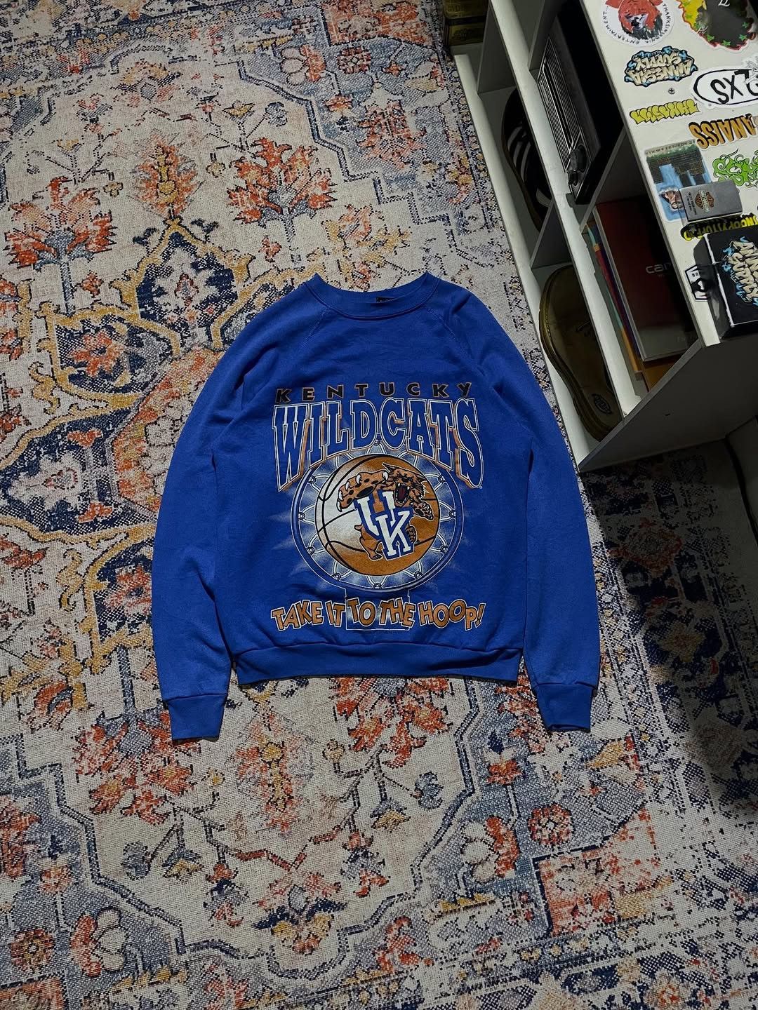 NBA Vintage 90's NBA Crewneck Kentucky Wildcats Mascot Logo Size US M / EU 48-50 / 2 - 1 Thumbnail
