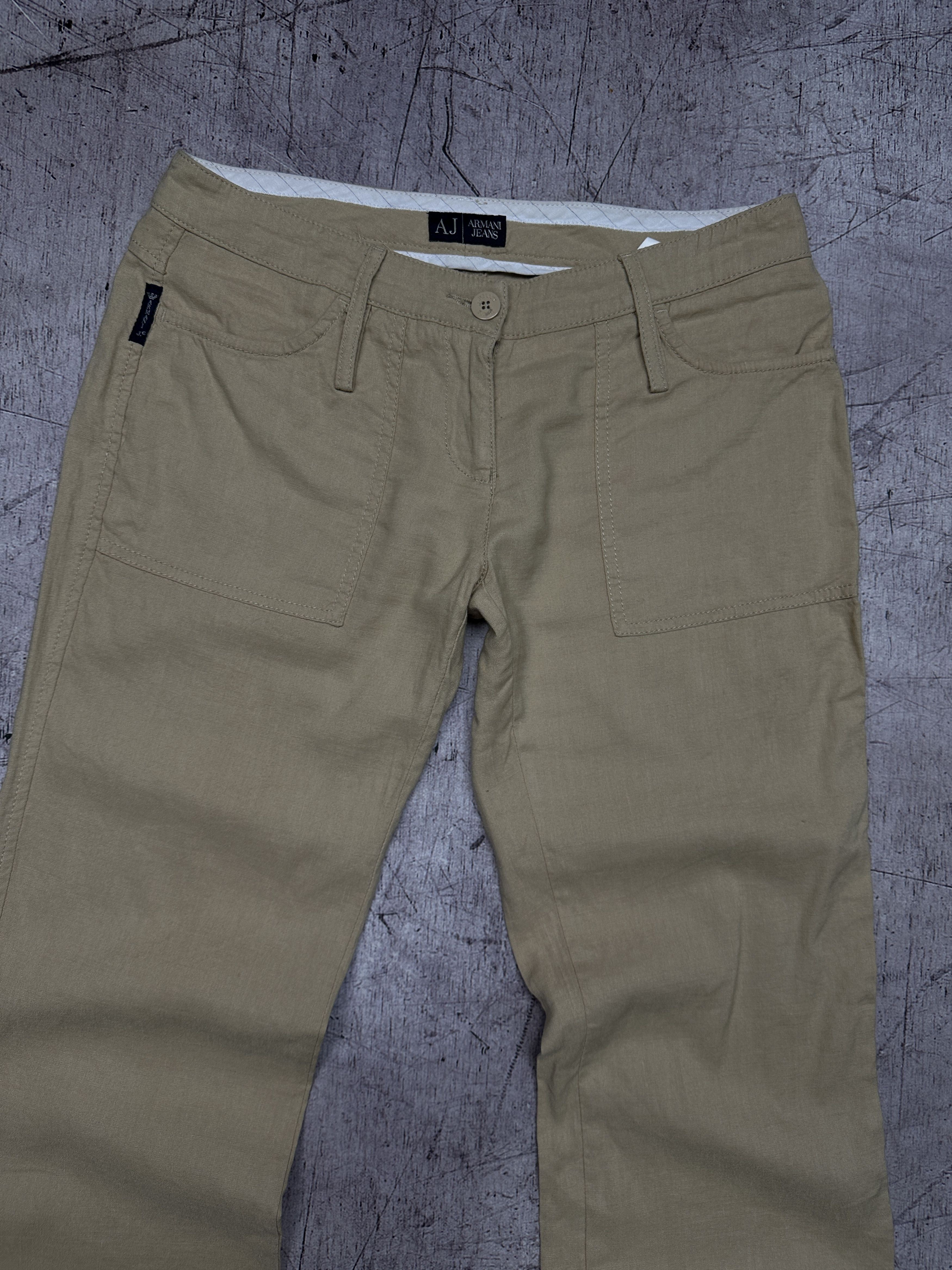Armani Armani Jeans Womens Linen Pants Size 28" / US 6 / IT 42 - 2 Thumbnail