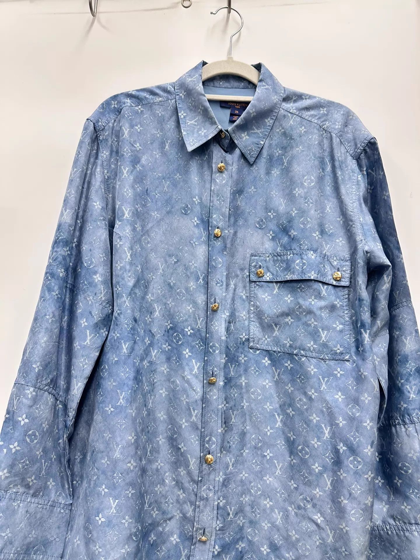 Louis Vuitton LV All Over Print Shirt 36 Size US XS / EU 42 / 0 - 3 Thumbnail