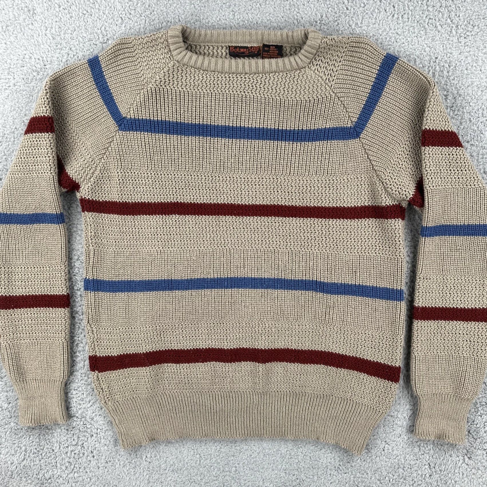 Vintage VINTAGE Botany 500 Mens Size Medium 90s Pullover Striped Acrylic Sweater Grandpa Size US M / EU 48-50 / 2 - 3 Thumbnail
