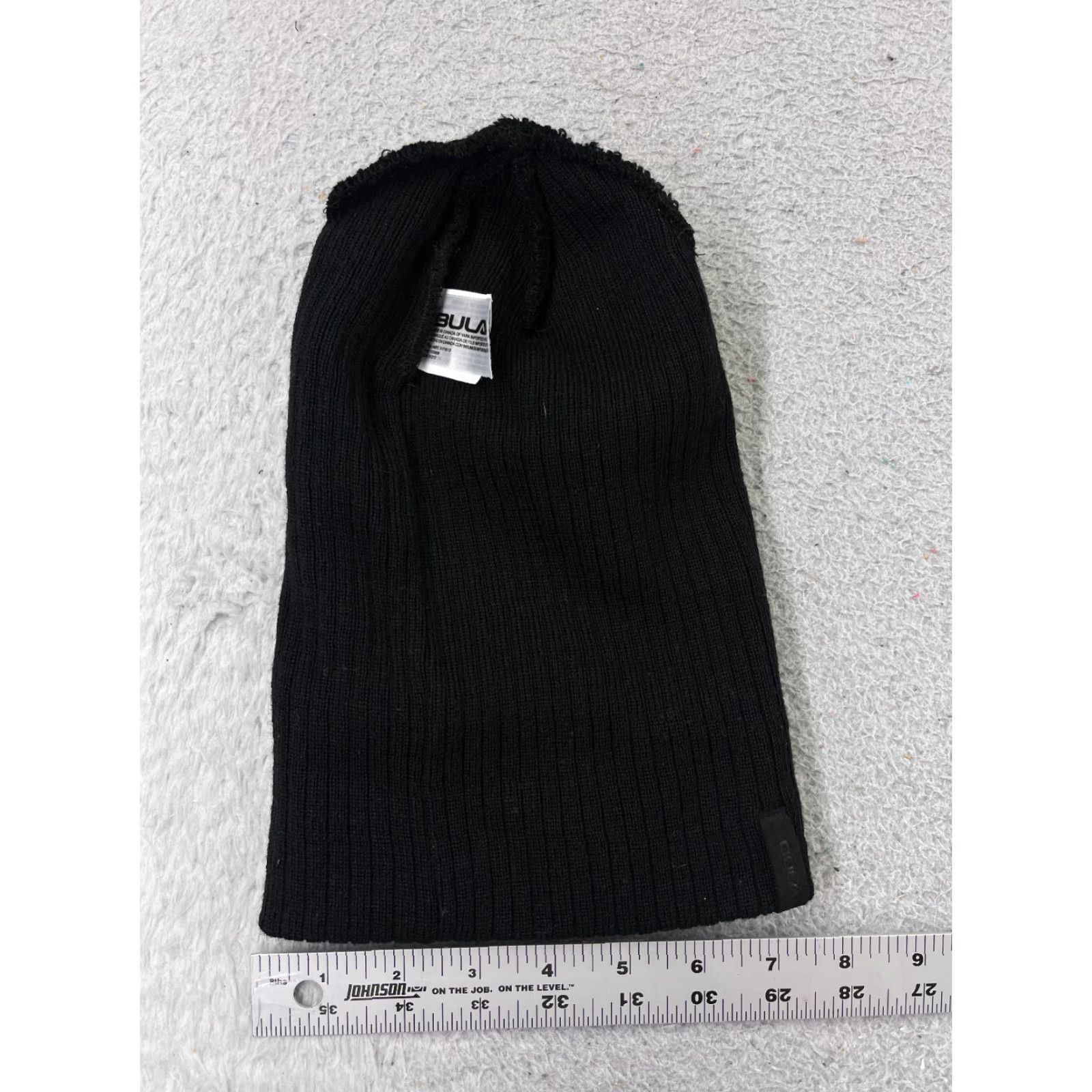 Vintage Bula Beanie Toque Adult One Size Black Knit Mountain Sun Wool Acrylic Blend Ski Hat Size ONE SIZE - 6 Thumbnail