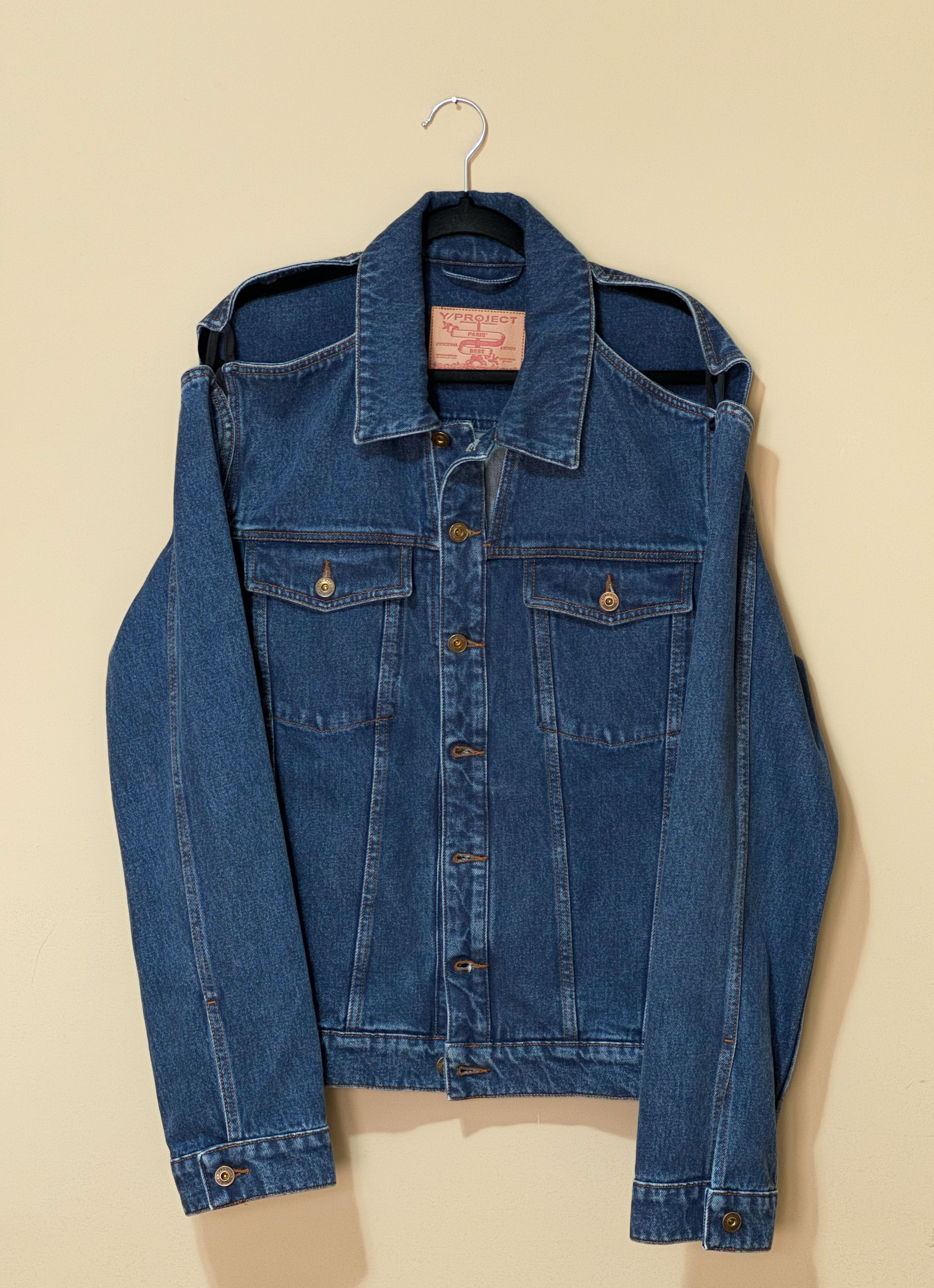 Y/Project SS22 Y/Project Peep Show Cut-Out Denim Jacket | Grailed