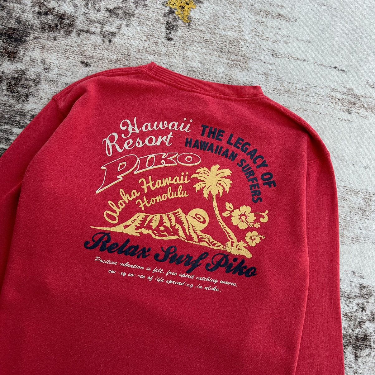 Japanese Brand PIKO HAWAII ALOHA HONOLULU SURF BIG LOGO SWEATSHIRT Size US M / EU 48-50 / 2 - 7 Thumbnail
