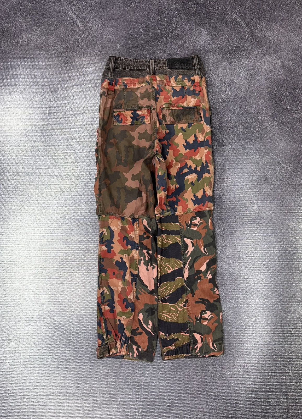 Diesel Diesel P-Giu NWT Women’s Field Camo Double Waist Cargo Pants Size 23" - 2 Thumbnail