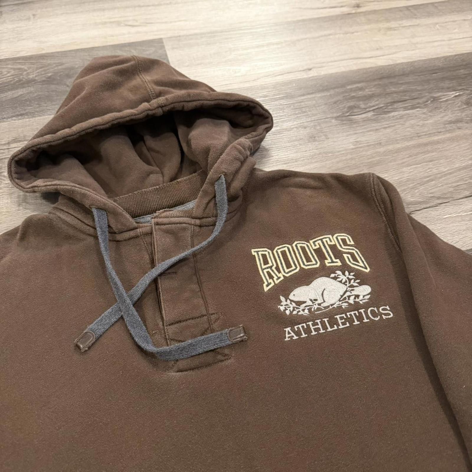 Roots Vintage roots quarter button after hood hoodie M 00s Size US M / EU 48-50 / 2 - 1 Thumbnail