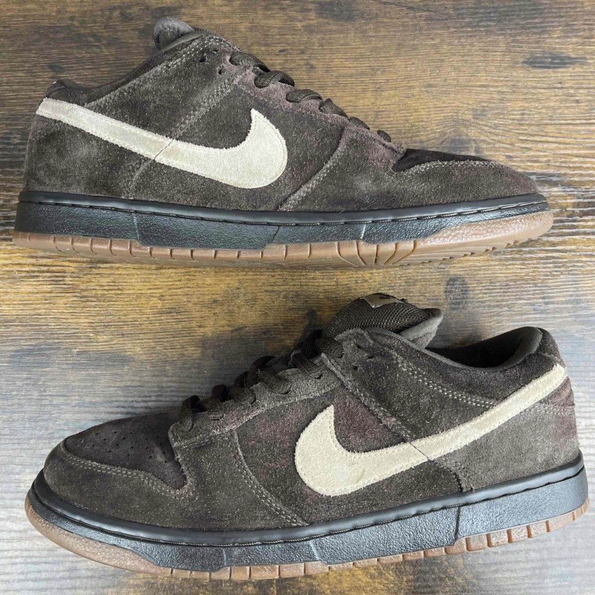 Nike SB Nike Dunk Low Pro SB Dark Mocha Tweed Brown 304292-229 Men’s Size US 9 / EU 42 - 3 Thumbnail