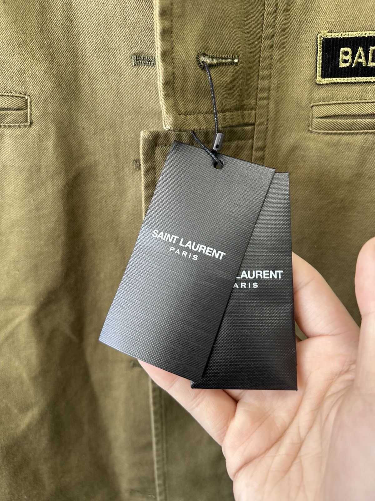 Saint Laurent Paris Saint Laurent BAD LIEUTENANT military jacket green gabardine Size US M / EU 48-50 / 2 - 4 Thumbnail
