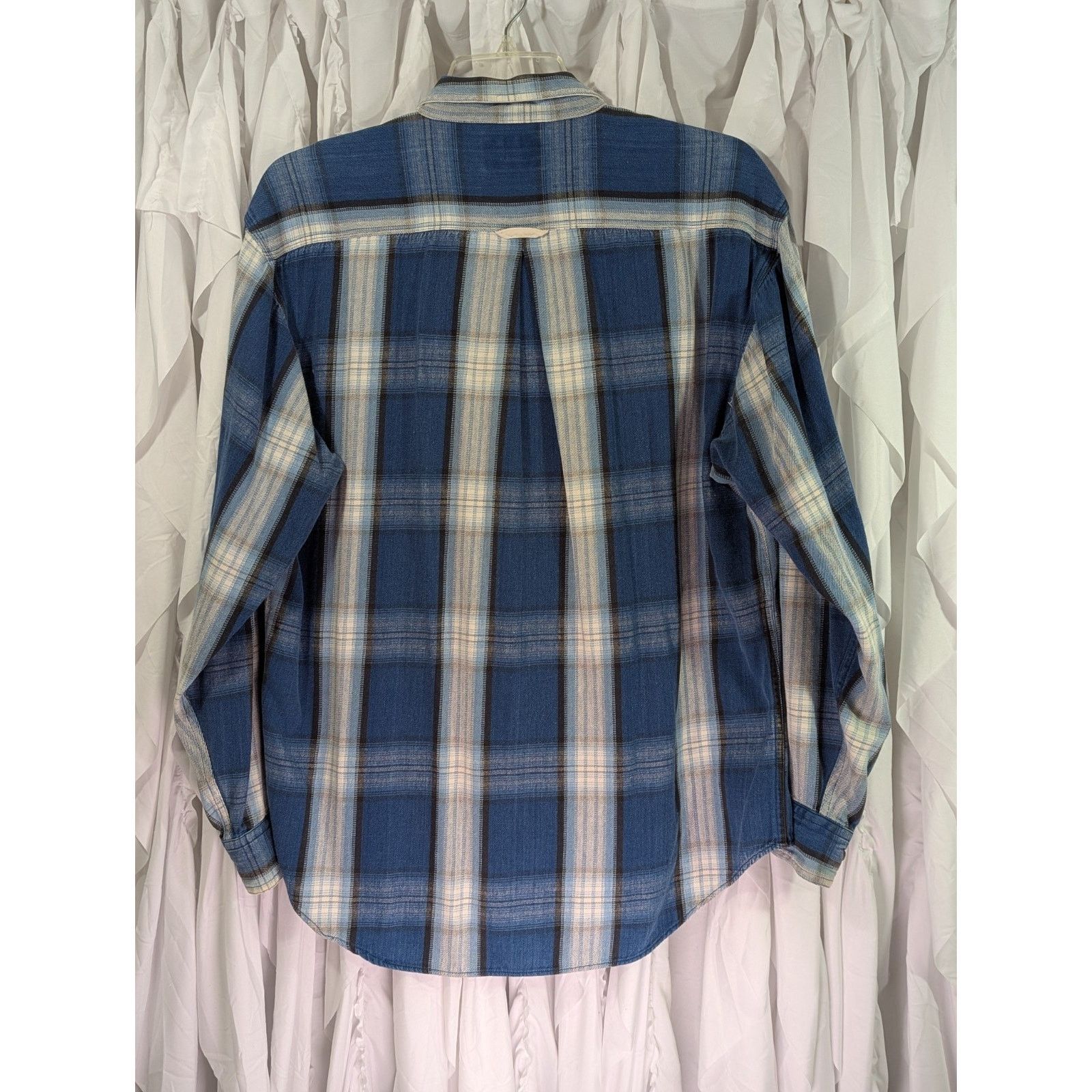 Lee Vintage Lee Blue Plaid Flannel Shirt L Triple Stitched Size US L / EU 52-54 / 3 - 10 Thumbnail