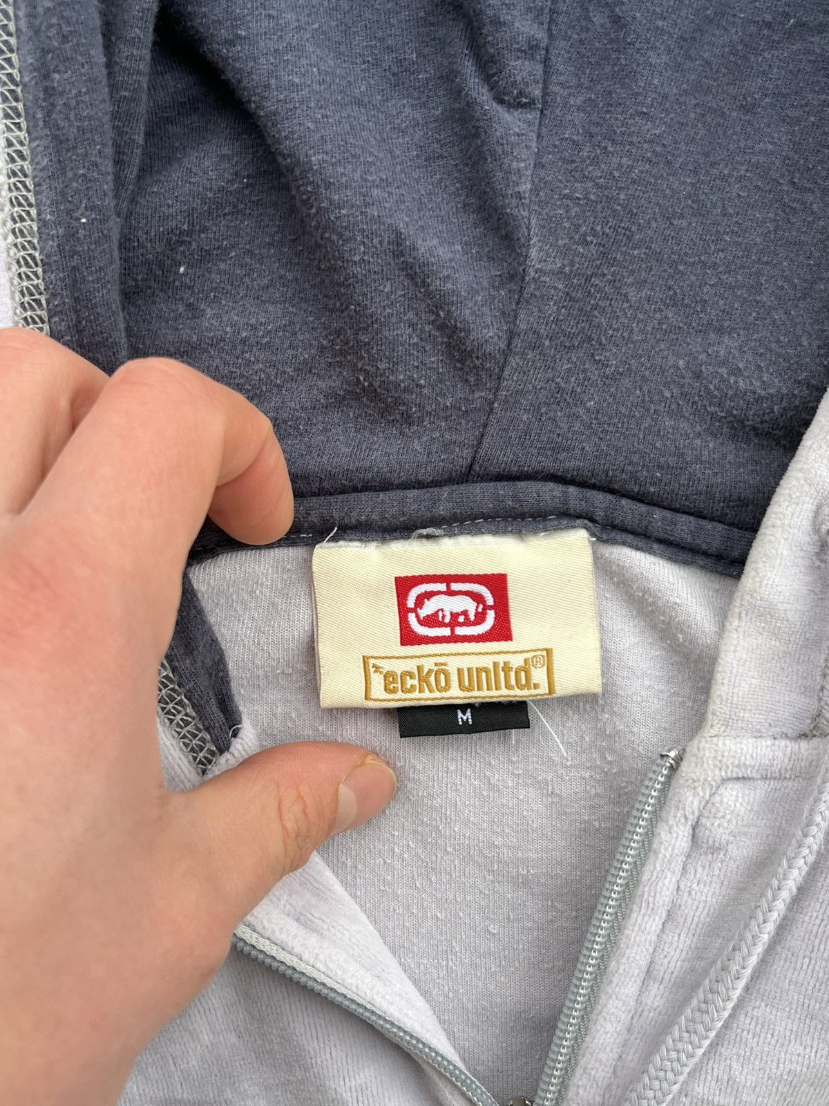 Ecko Unltd. Vintage Ecko Unltd Big Log Velour Rap Zip Up Hoodie Y2k Size US S / EU 44-46 / 1 - 7 Thumbnail