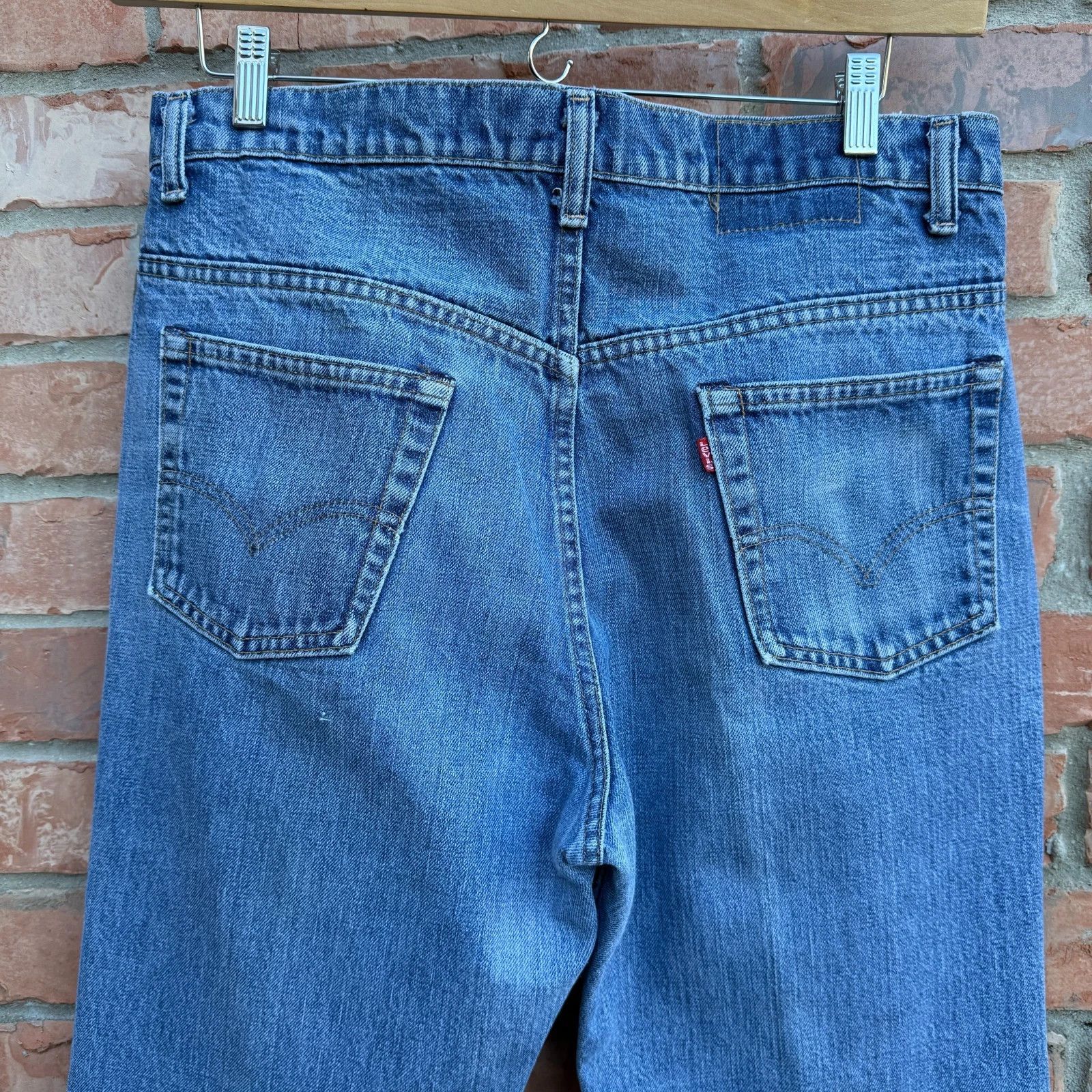 Levi's Vintage 80s Levis 517 Blue Bootcut Denim Made in USA Jeans Size US 34 / EU 50 - 3 Thumbnail